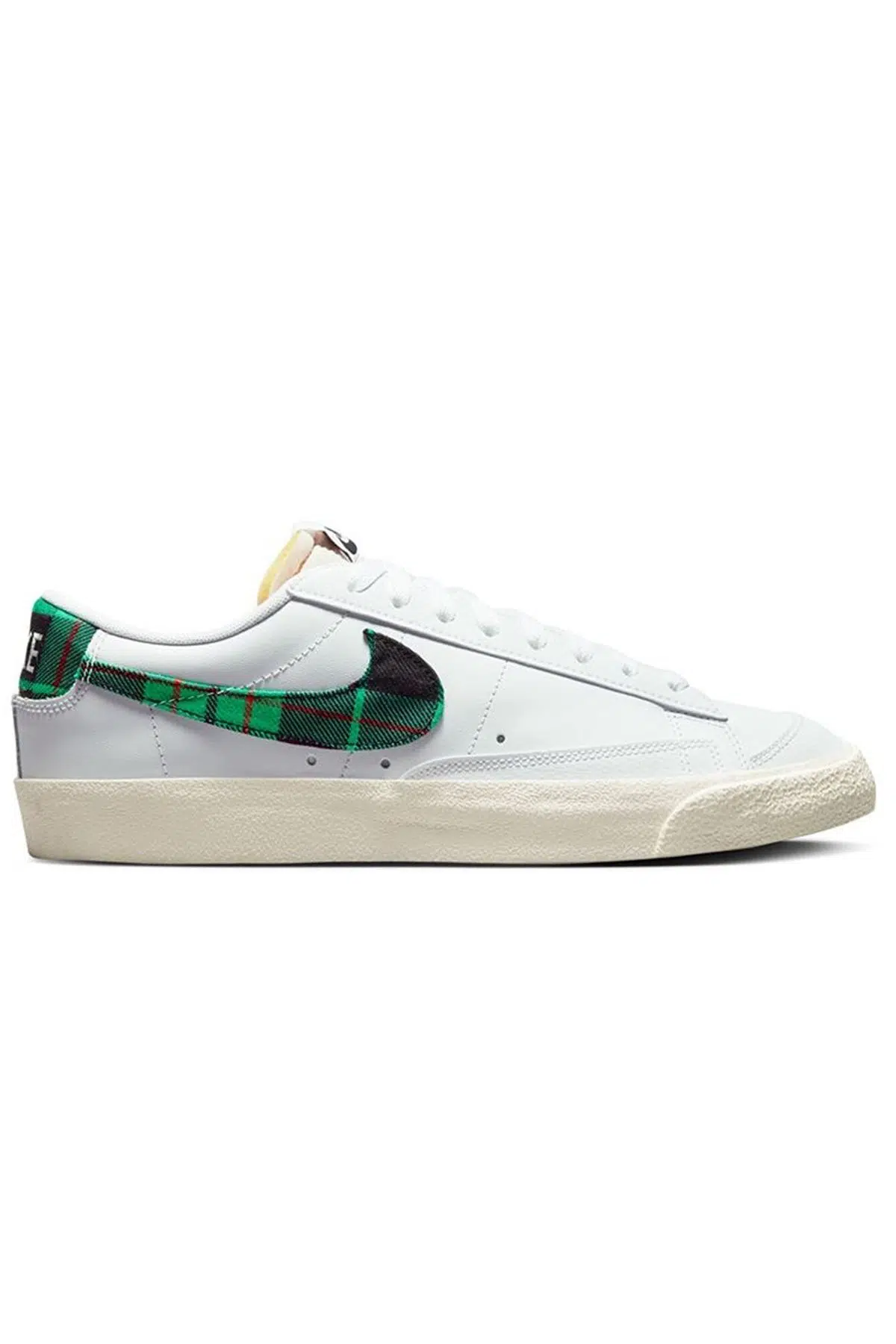 Nike Blazer Low '77 Premium Leather Unisex Sneaker Hakiki Deri Günlük Spor Ayakkabı Beyaz Yeşil