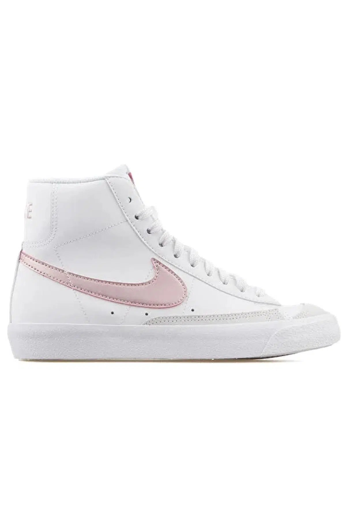 Nike Blazer Mid 77 GS Leather Hakiki Deri Sneaker Bilekli Beyaz Spor Ayakkabı