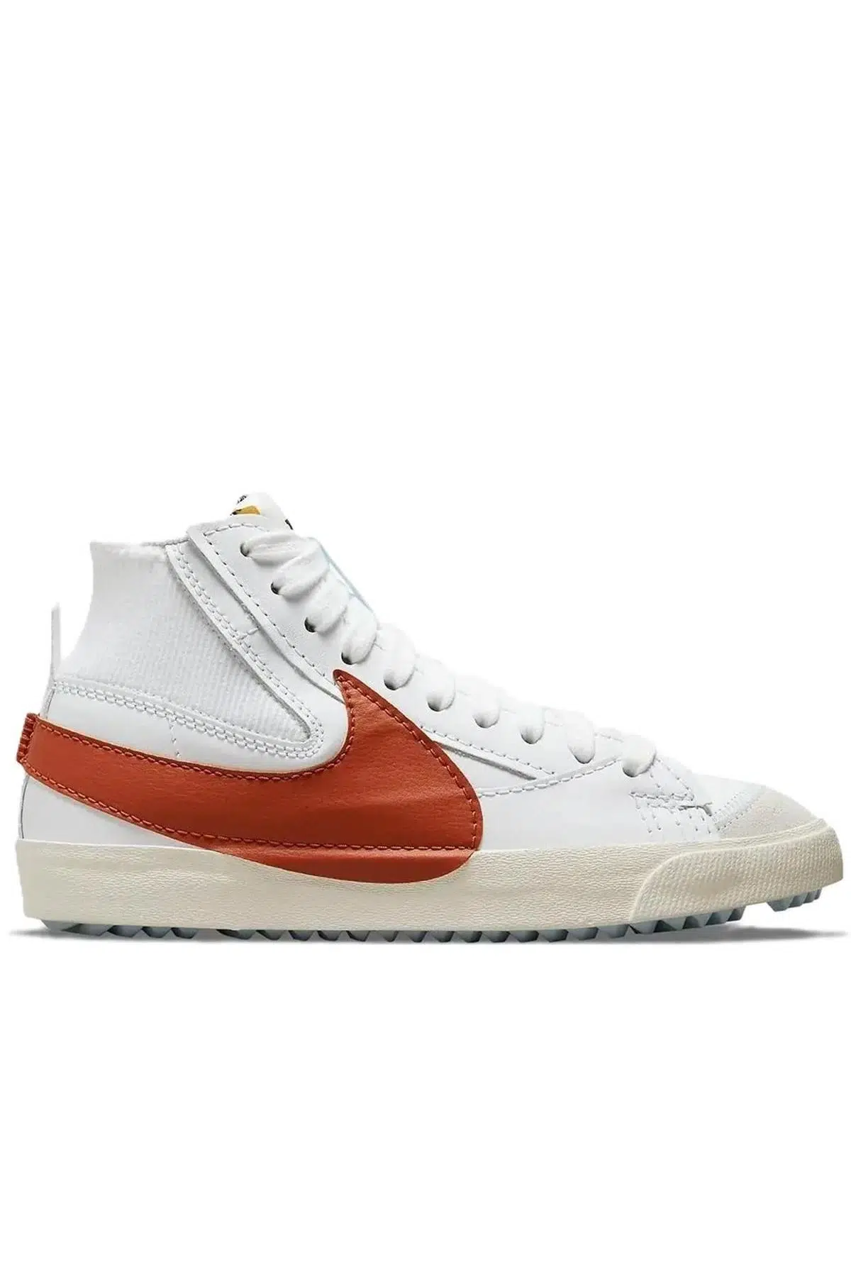 Nike Blazer Mid 77 Jumbo Leather Hakiki Deri Günlük Bilekli Spor Ayakkabı Krem 