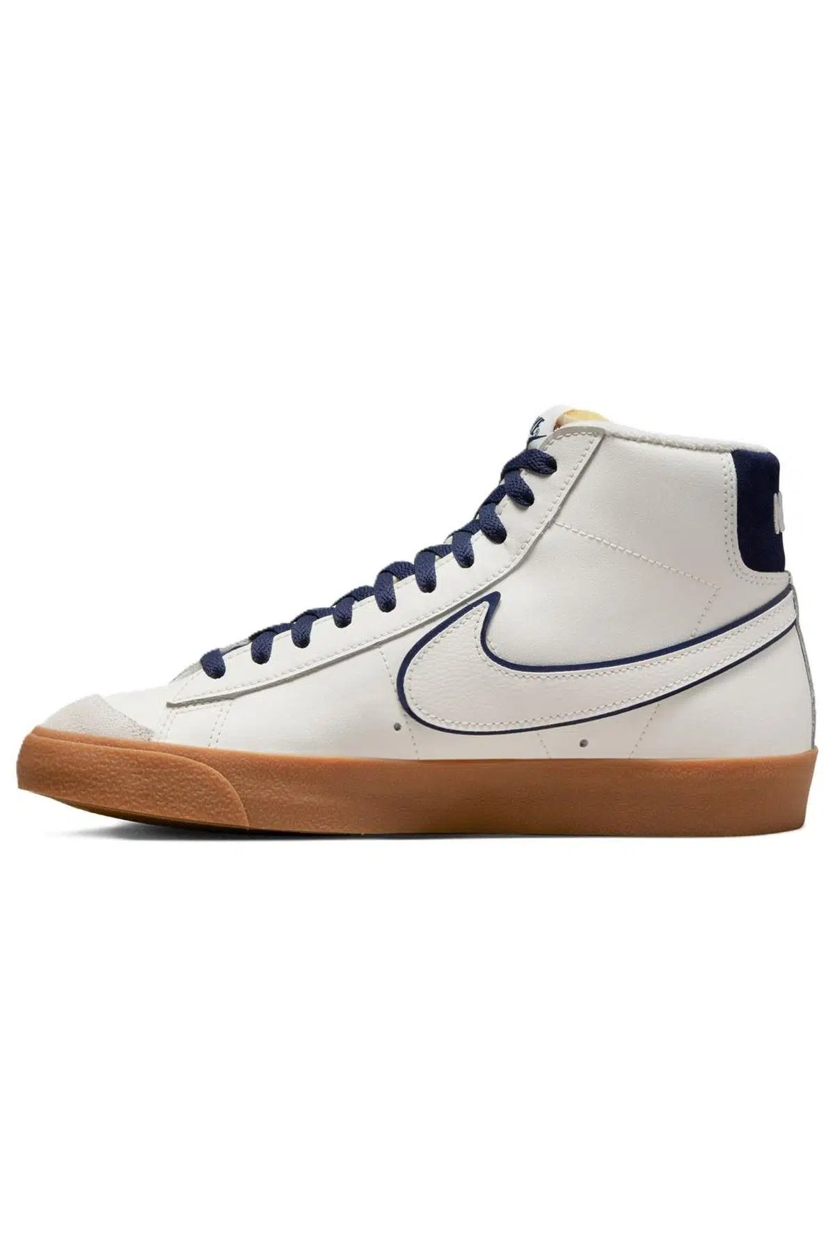 Nike Blazer Mid 77 Premium Unisex Leather White Sneaker White Hakiki Deri Unisex Günlük Spor Ayakkabı Beyaz