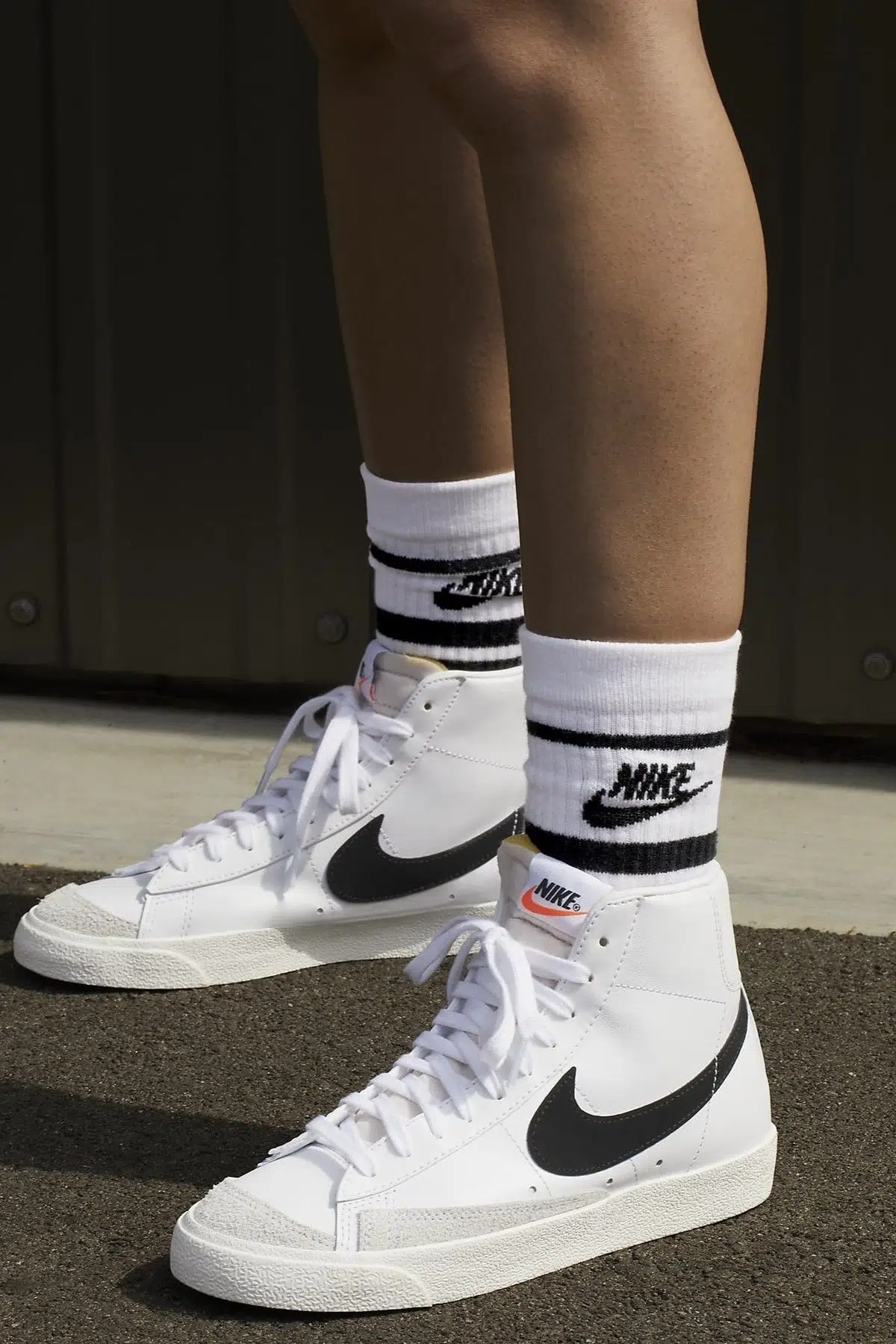 Nike Blazer Mıd 77 Vintage Leather Womens Sneaker Hakiki Deri Kadın Günlük Spor Ayakkabı Beyaz
