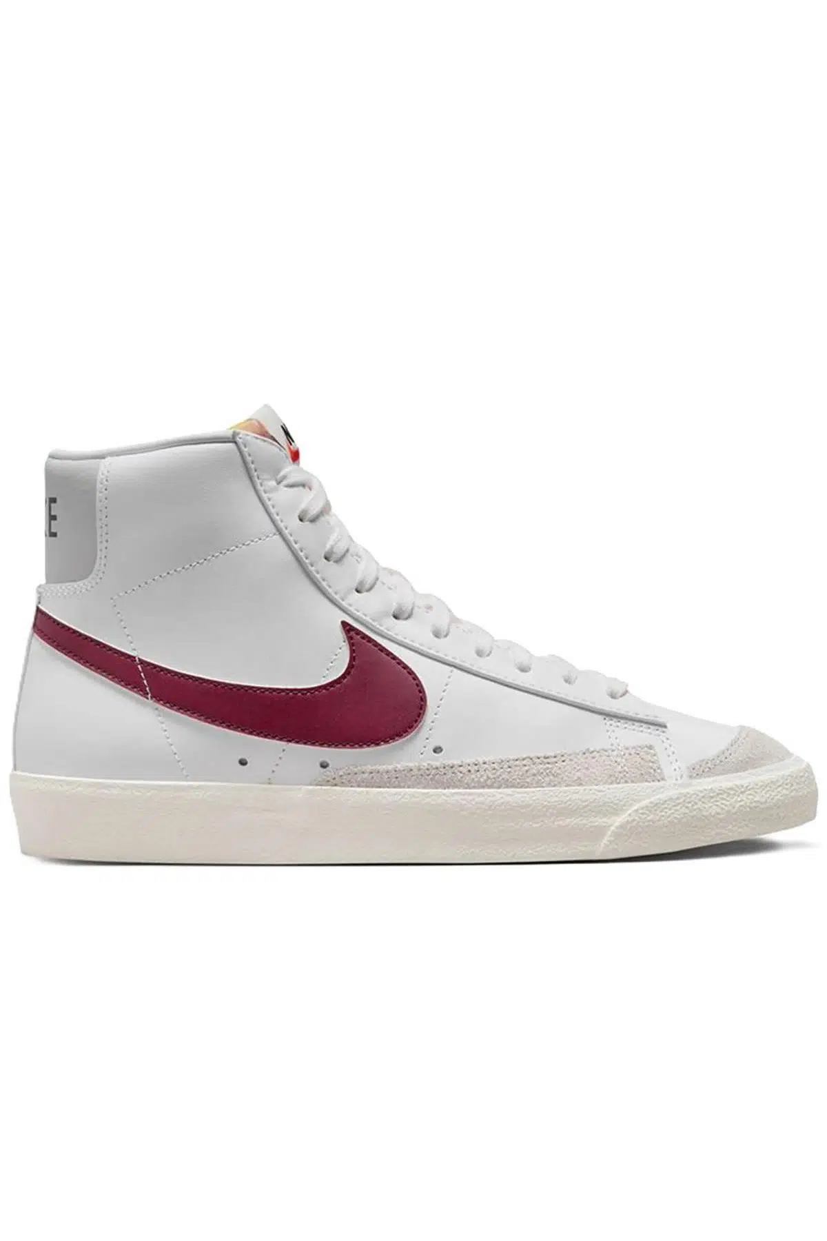 Nike Blazer Mid 77 VNTG Mens Leather Sneaker White Hakiki Deri Erkek Günlük Spor Ayakkabı Beyaz