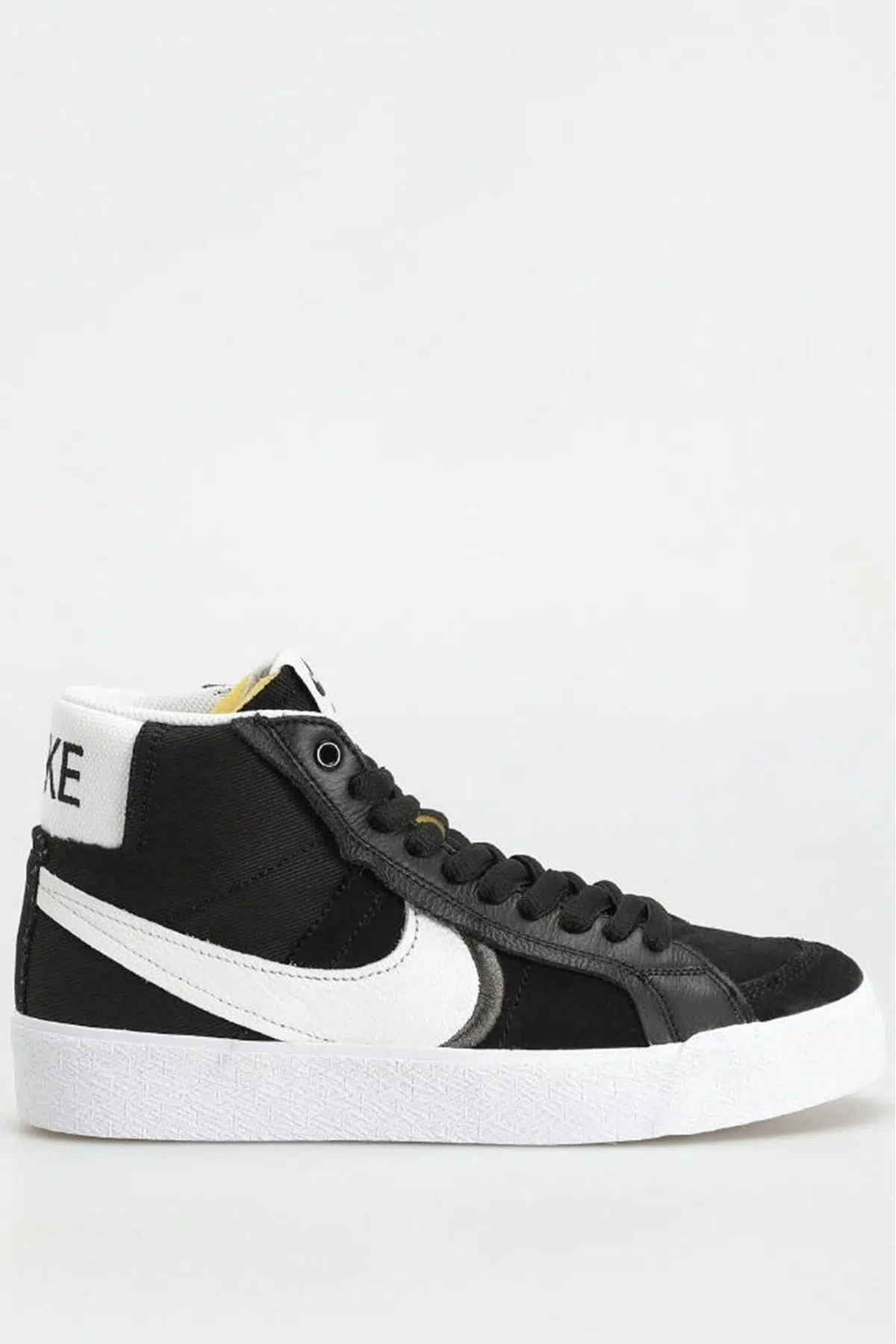 Nike SB Blazer Zoom Mid Premium Plus Sneaker Hakiki Deri Tekstil Günlük Bilekli Spor Ayakkabı Siyah