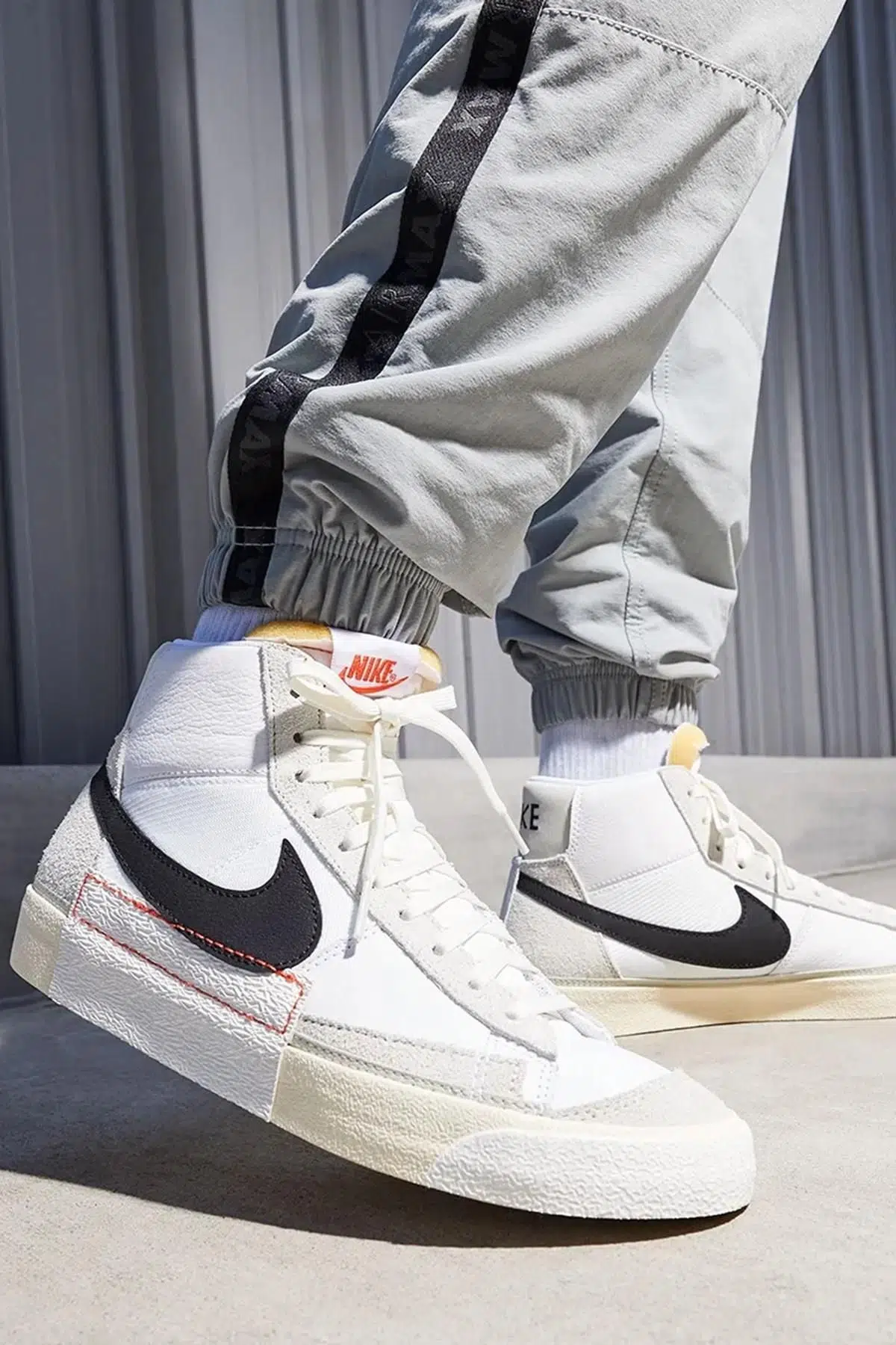 Nike Blazer Mid Pro Club Leather Sneaker Hakiki Deri Tekstil Bilekli Beyaz Spor Ayakkabı