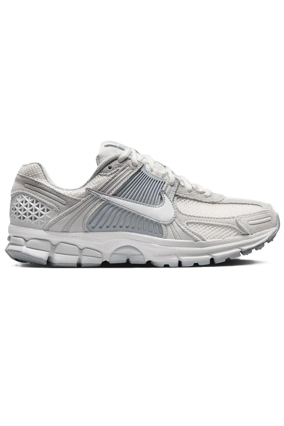 Nike Bowerman Zoom Vomero 5 Leather Womens Sneaker Hakiki Deri Reflektörlü Kadın Günlük Spor Ayakkabı Gri