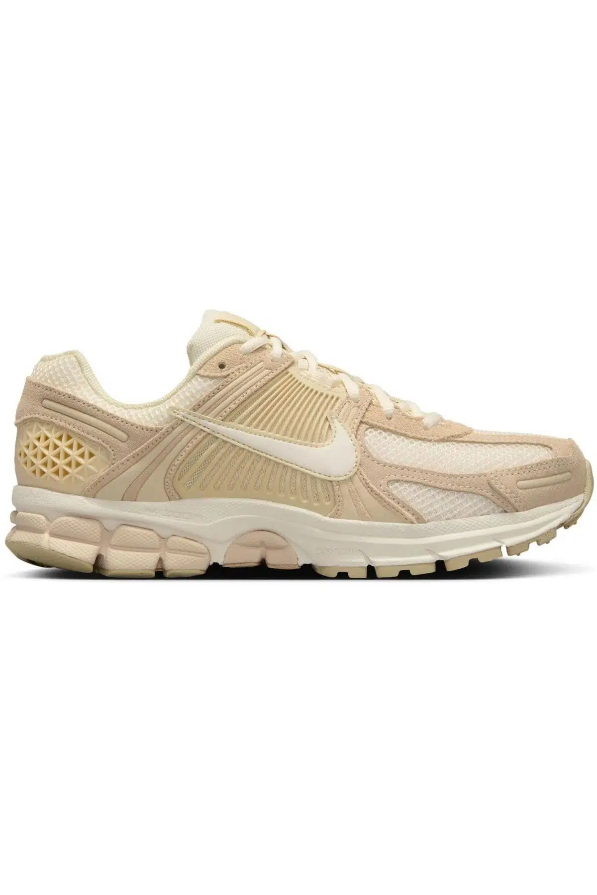 Nike Bowerman Zoom Vomero 5 Leather Womens Sneaker Hakiki Deri Reflektörlü Kadın Günlük Spor Ayakkabı Krem