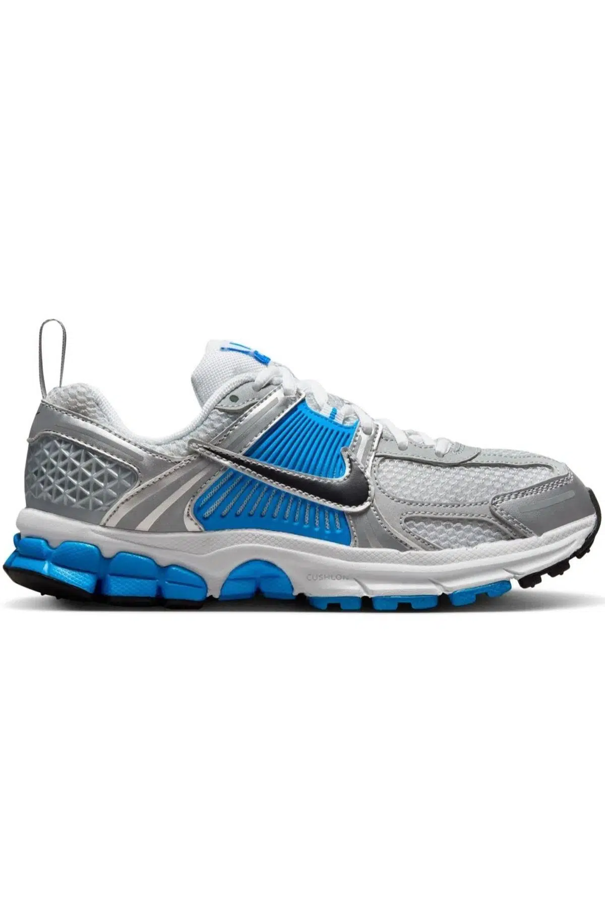 Nike Bowerman Zoom Vomero 5 RunBning Shoes Hakiki Deri Reflektörlü Kadın Koşu Yürüyüş Ayakkabısı Beyaz Mavi
