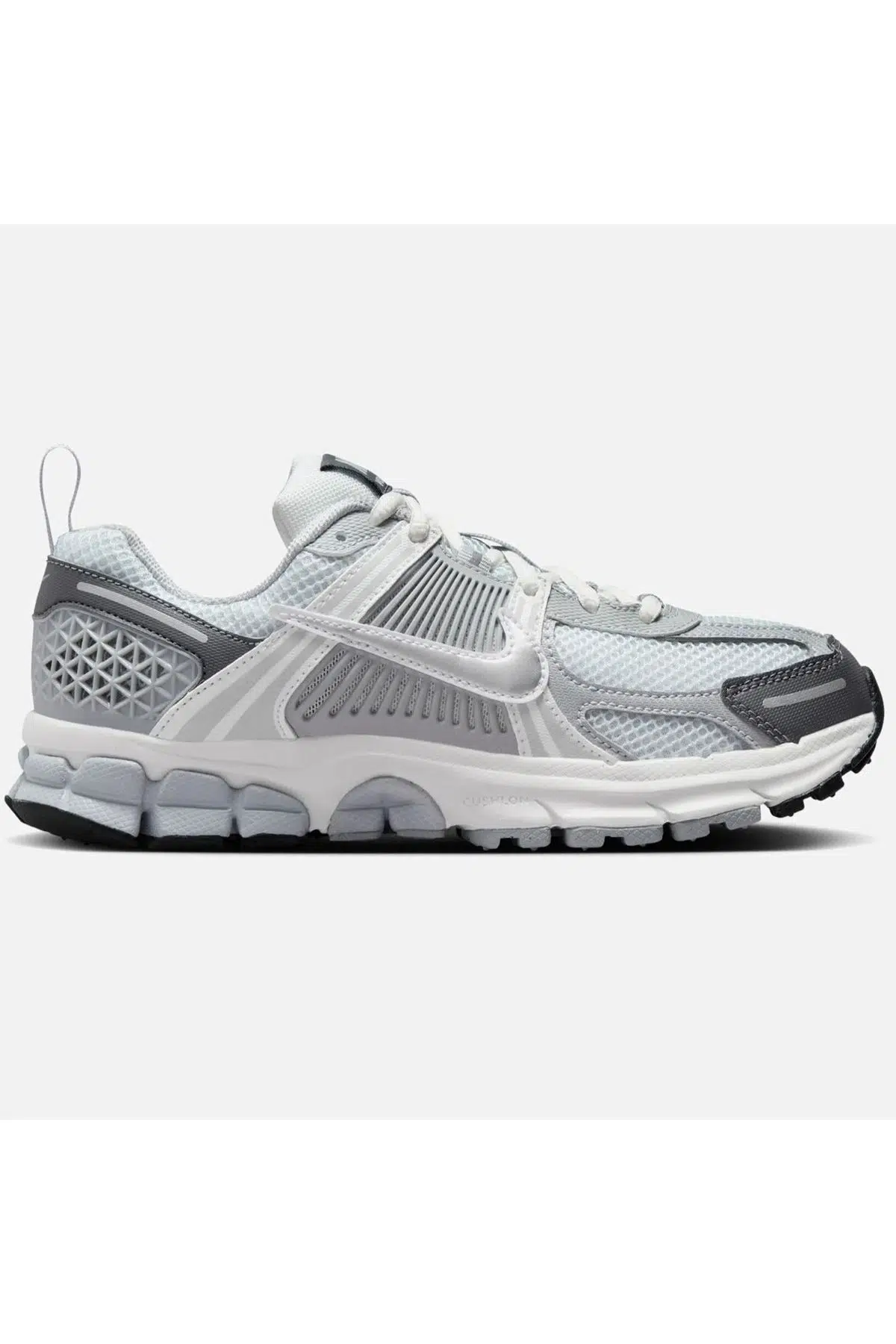 Nike Bowerman Zoom Vomero 5 Running Shoes Hakiki Deri Reflektörlü Kadın Koşu Yürüyüş Ayakkabısı Gri