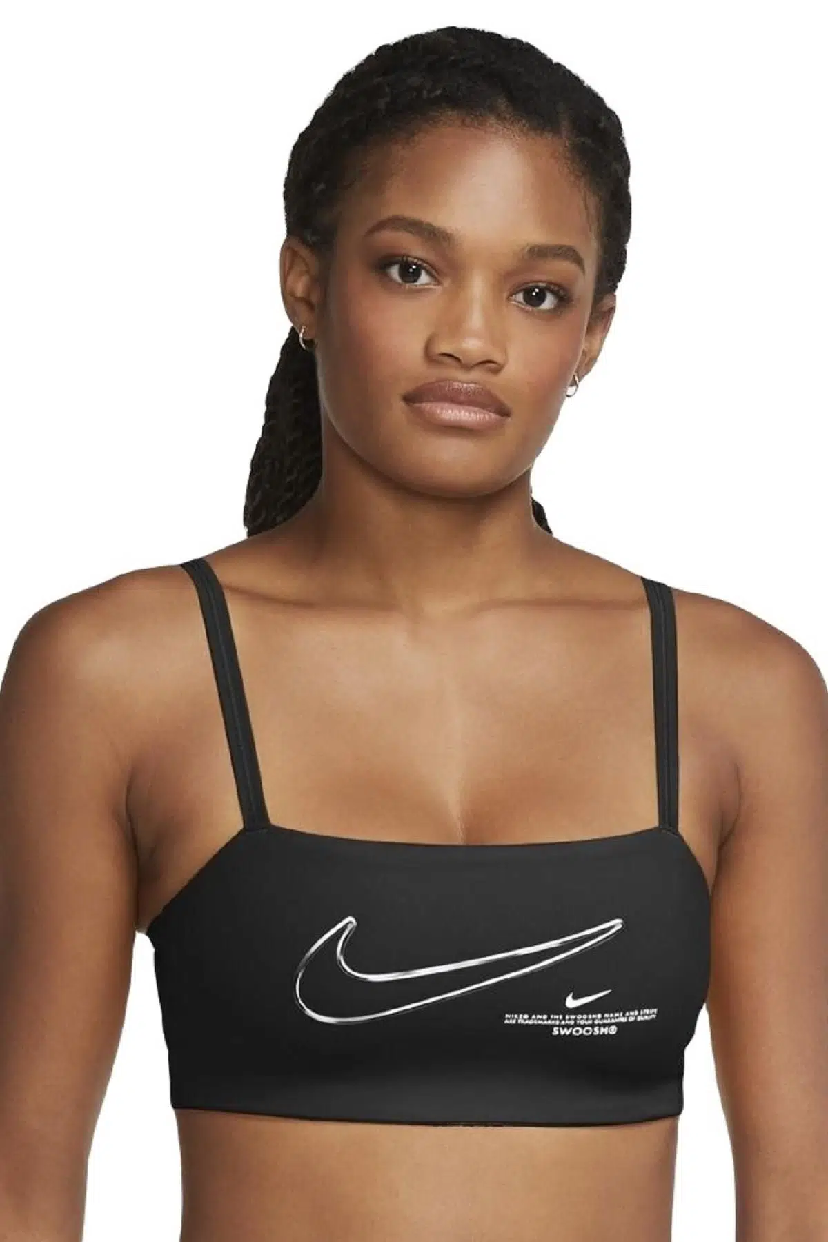 Nike Dri Fit Indy Light Support Padded Convertible Sporcu Sütyeni Siyah DC