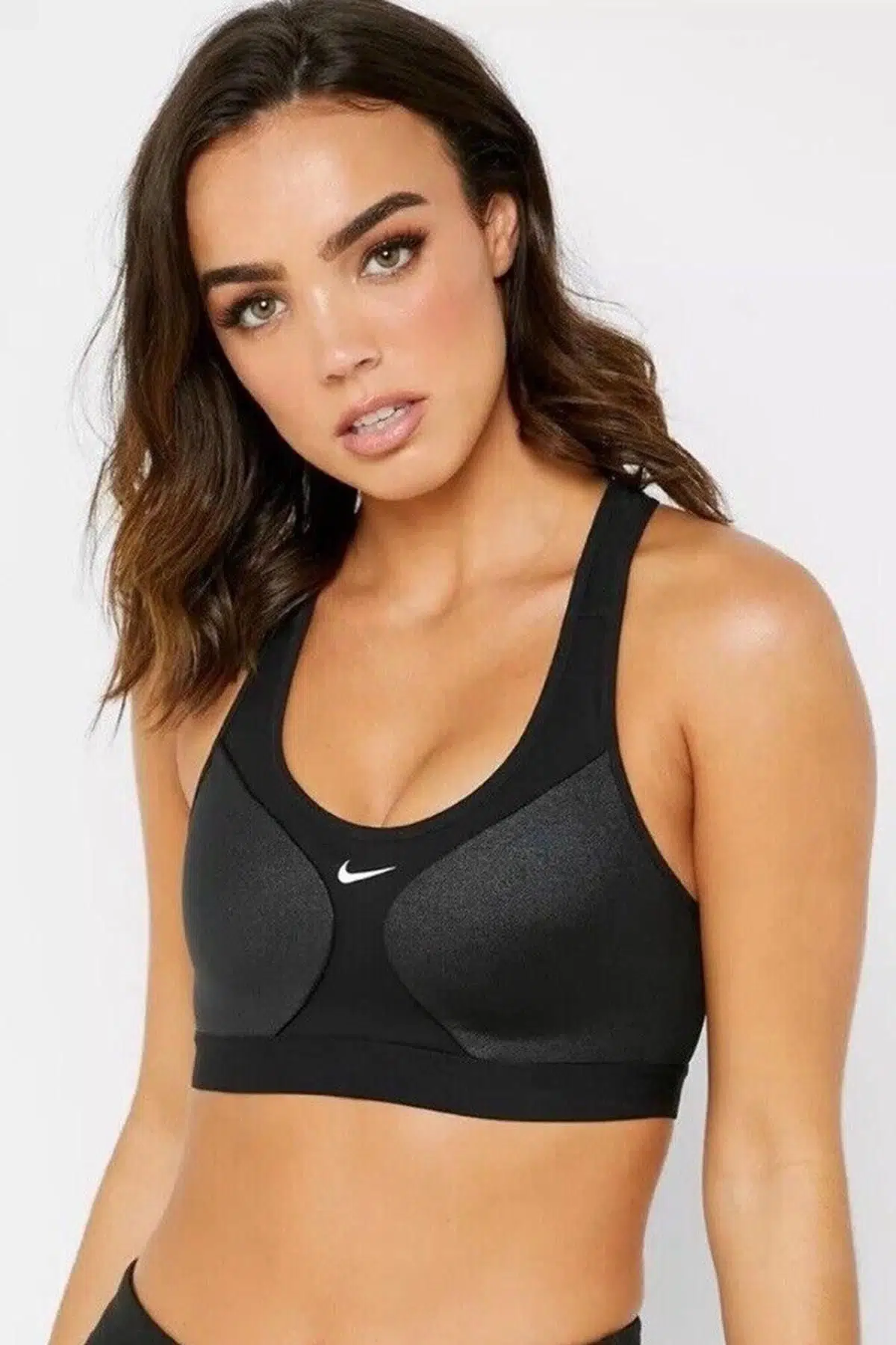 Nike Women's Sports Top High Support Kadın Yüksek Destekli Bra Siyah
