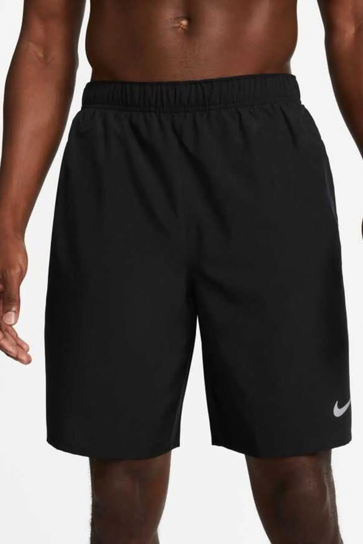 Nike Challenger Mens Running Shorts 9 İnç Reflektörlü Erkek Koşu Antreman Şortu Siyah