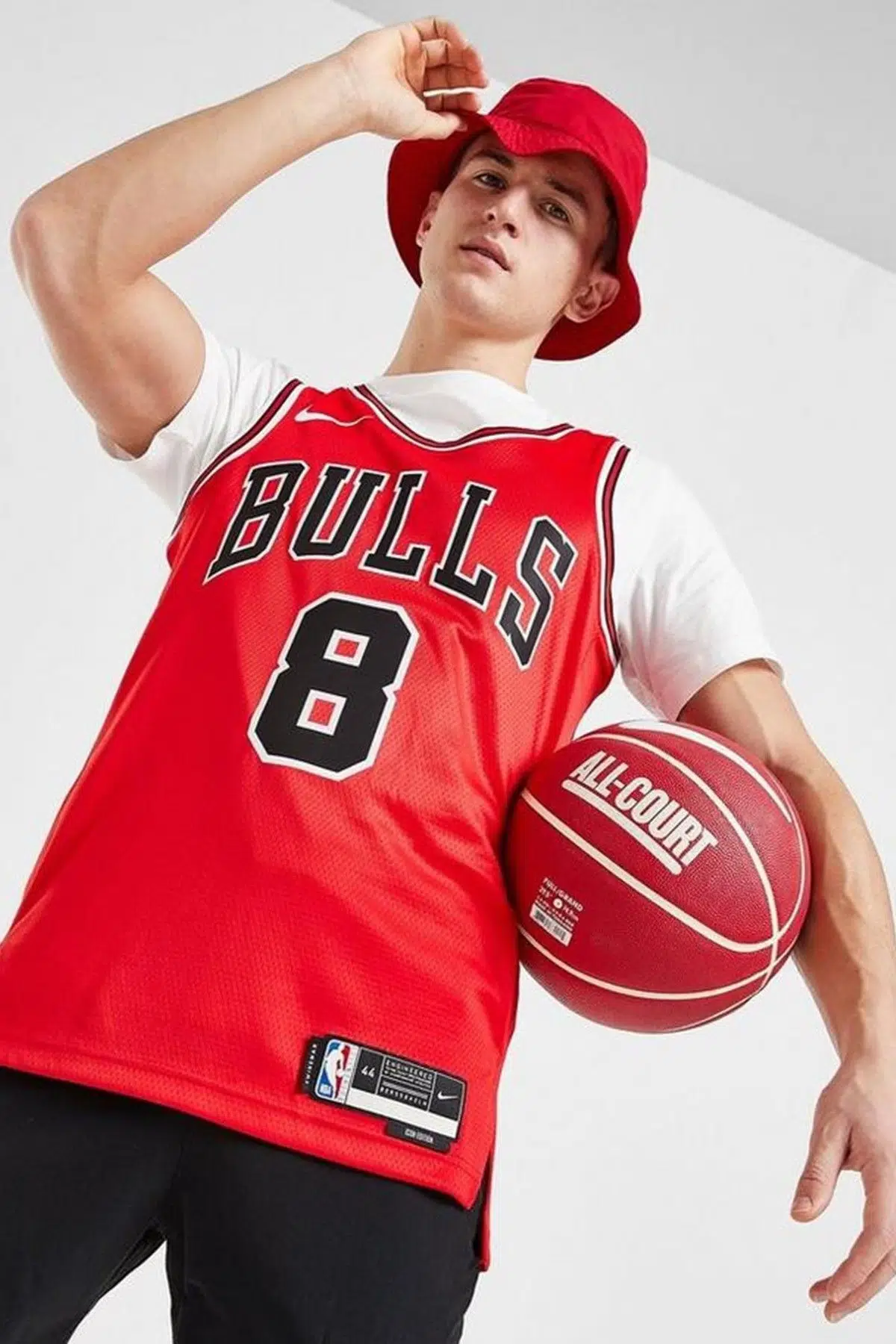 Nike Chicago Bulls Dri-Fit Swingman NBA Basketball Jersey LAVINE Erkek Basketbol Forması Kırmızı 
