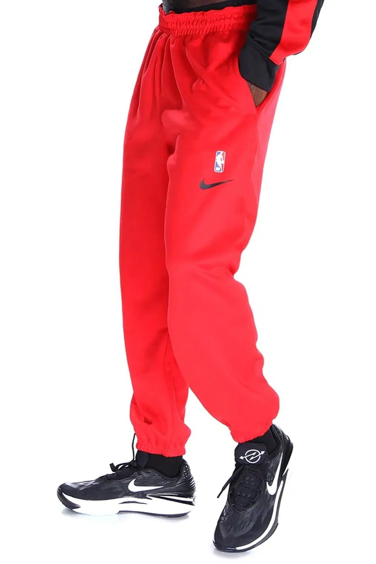 Nike Chicago Bulls NBA Basketball Pant.Lastik Paçalı Erkek Eşofman Altı Kırmızı