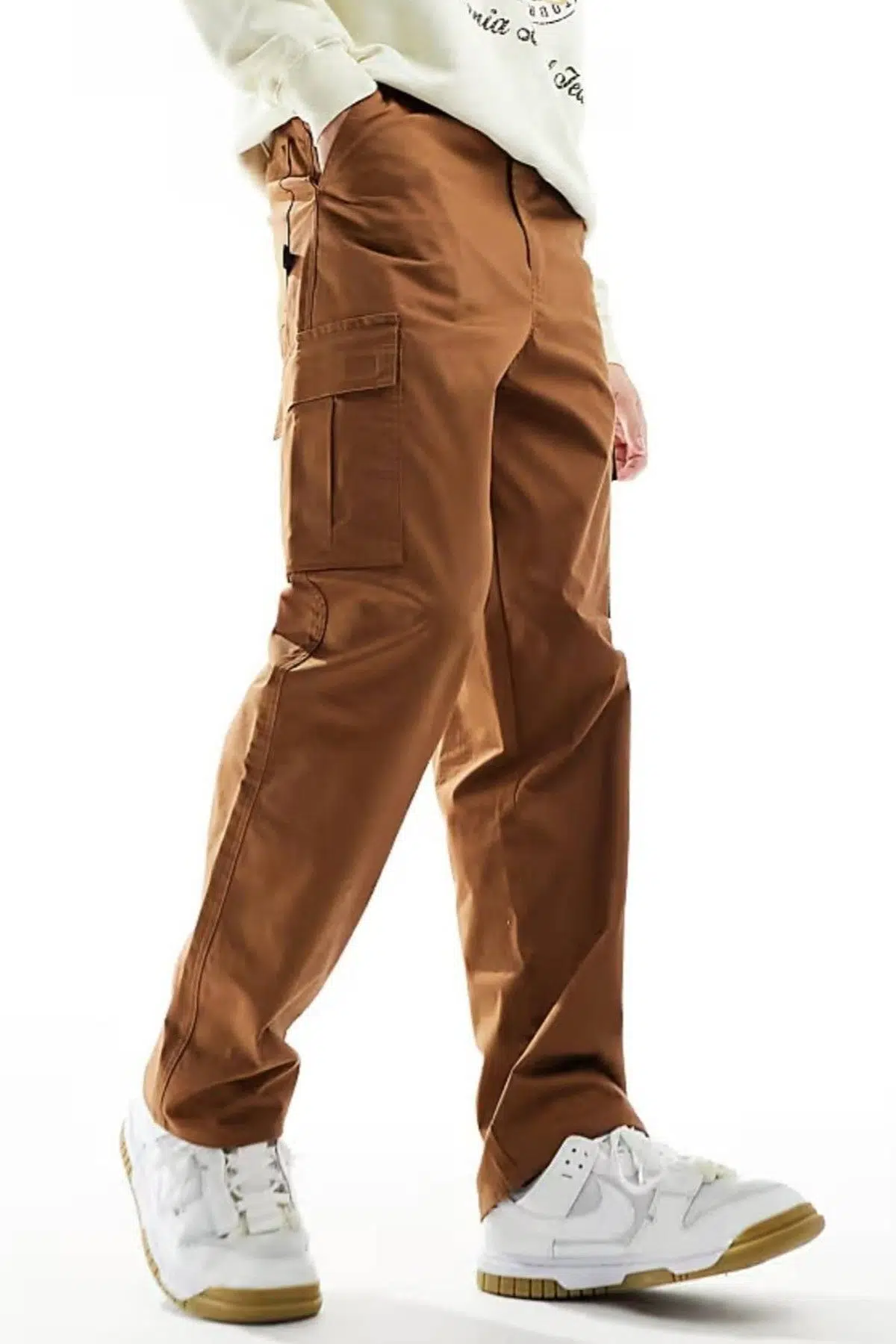 Nike Club Chino Woven Trousers Canvas Cargo Brown Dokuma Canvas Kargo Cepli Pantalon Kahverengi