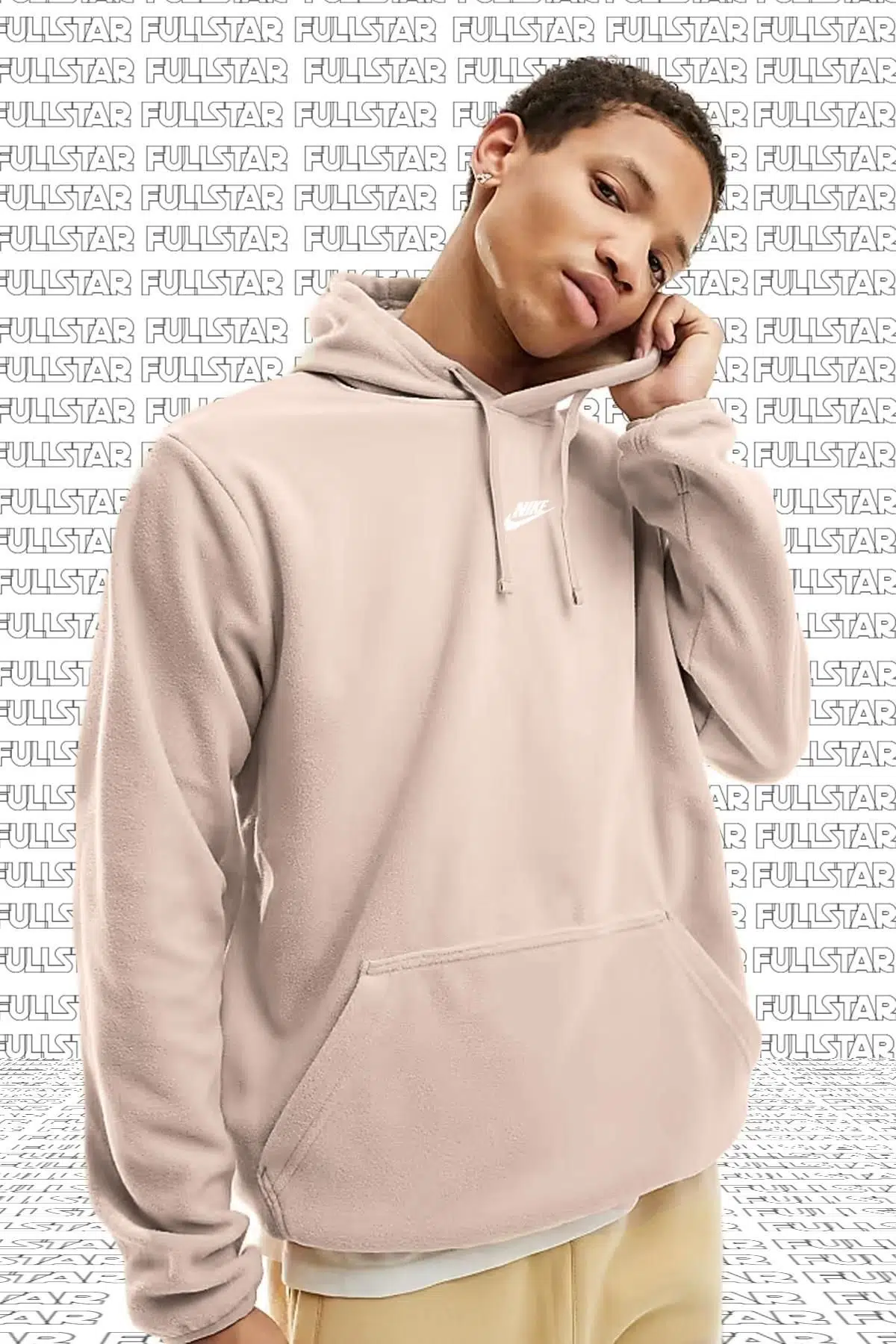Nike Club Fleece Hoodie Pink Unisex Kanguru Cepli Kapüşonlu Polar Pembe Sweatshirt