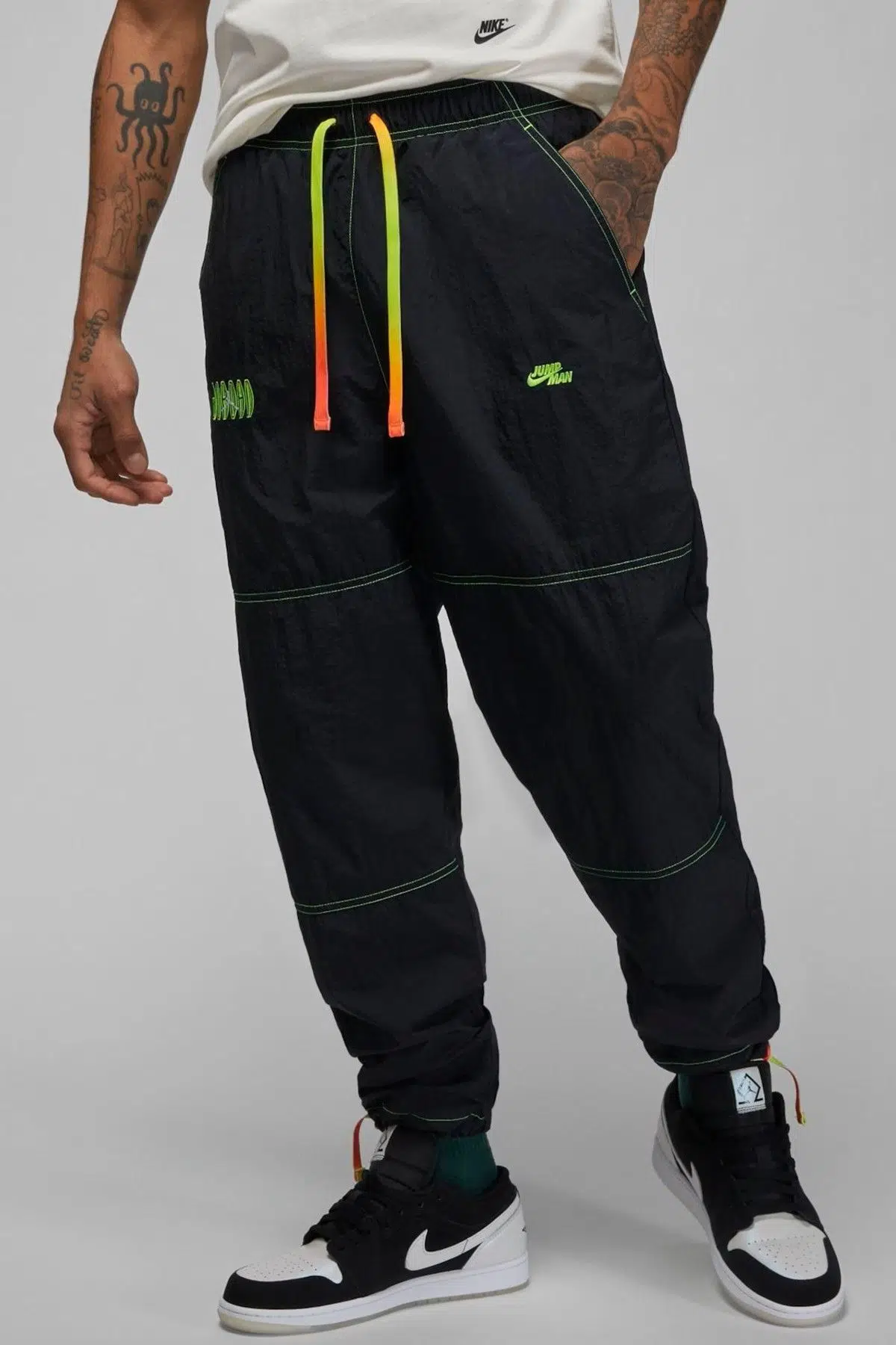 Nike Jordan MVP Woven Men's Casual Pants Erkek Dokuma Suitici Eşofman Altı Siyah