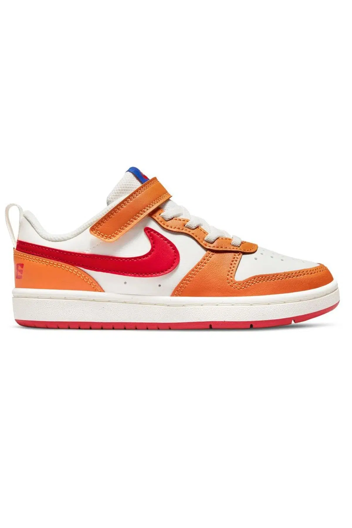 Nike Court Borough Low 2 Leather Sneaker Hakiki Deri Lastik ipli Bantlı Unisex Spor Ayakkabı Turuncu