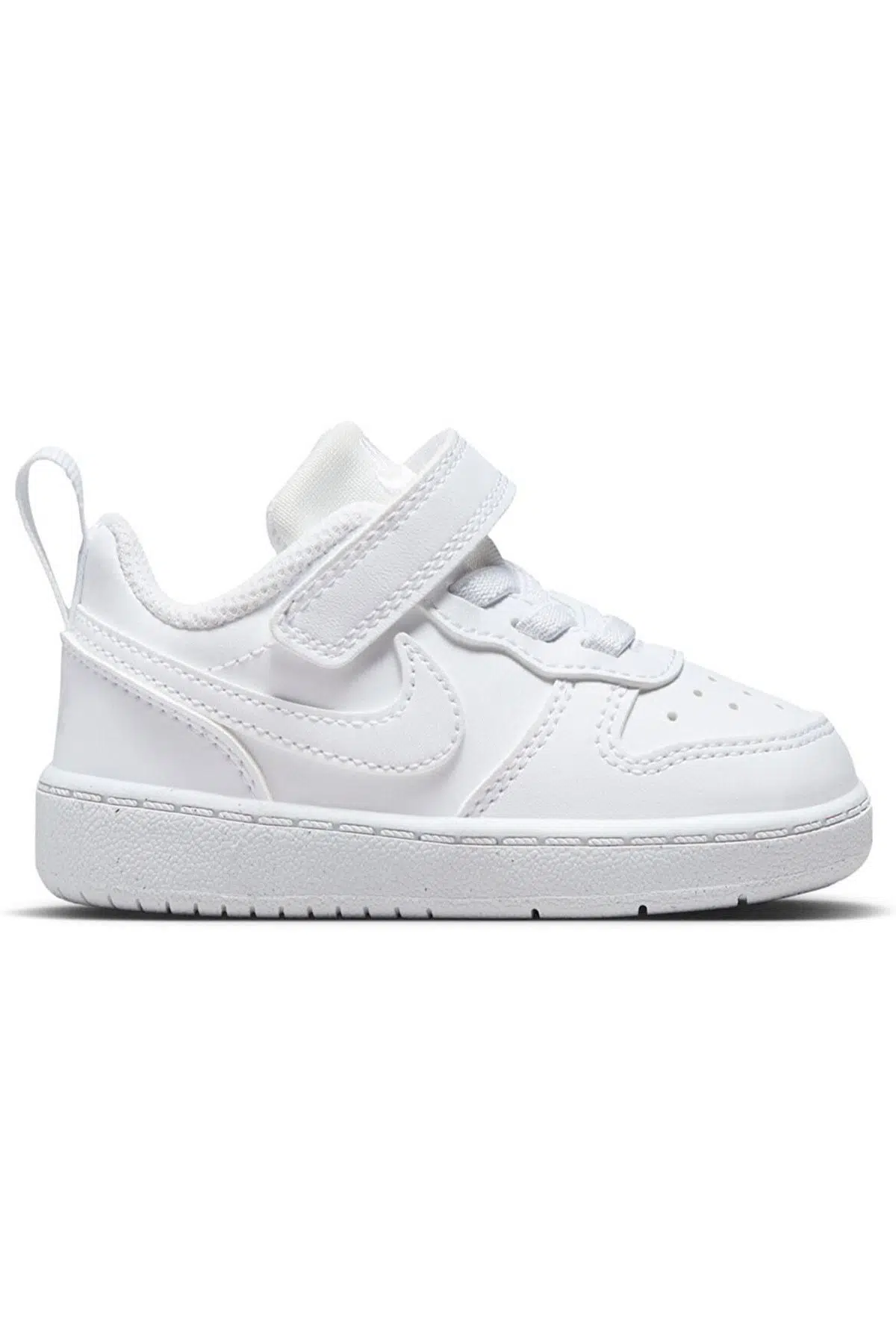 Nike Court Borough Low Recraft (TD) Kids Sneaker Lastik Bağcıklı Bantlı Unisex Günlük Çocuk Spor Ayakkabı Beyaz