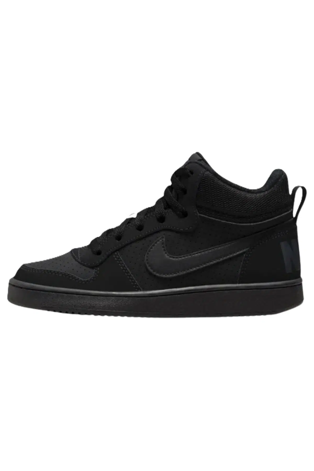 Nike Court Borough Mid Leather Womens Sneaker Hakiki Deri Kadın Günlük Spor Ayakkabı Siyah