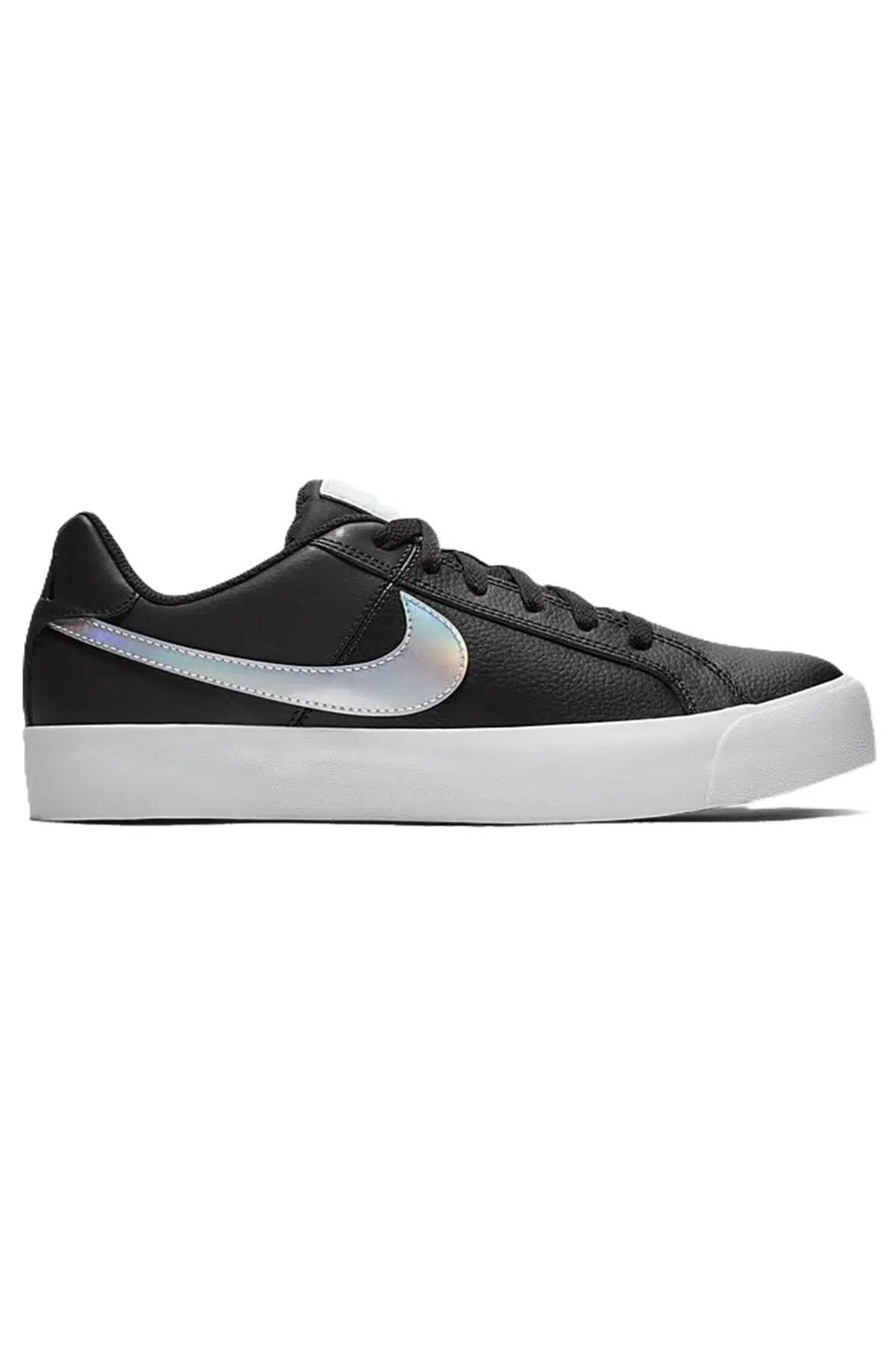 Nike Court Royale Ac Leather Sneaker Hakiki Deri Günlük Spor Ayakkabı Siyah Gri Swoosh