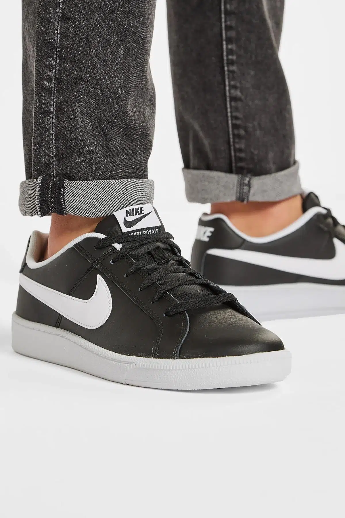 Nike Court Royale Leather Sneaker Hakiki Deri Sneaker Ayakkabı Siyah