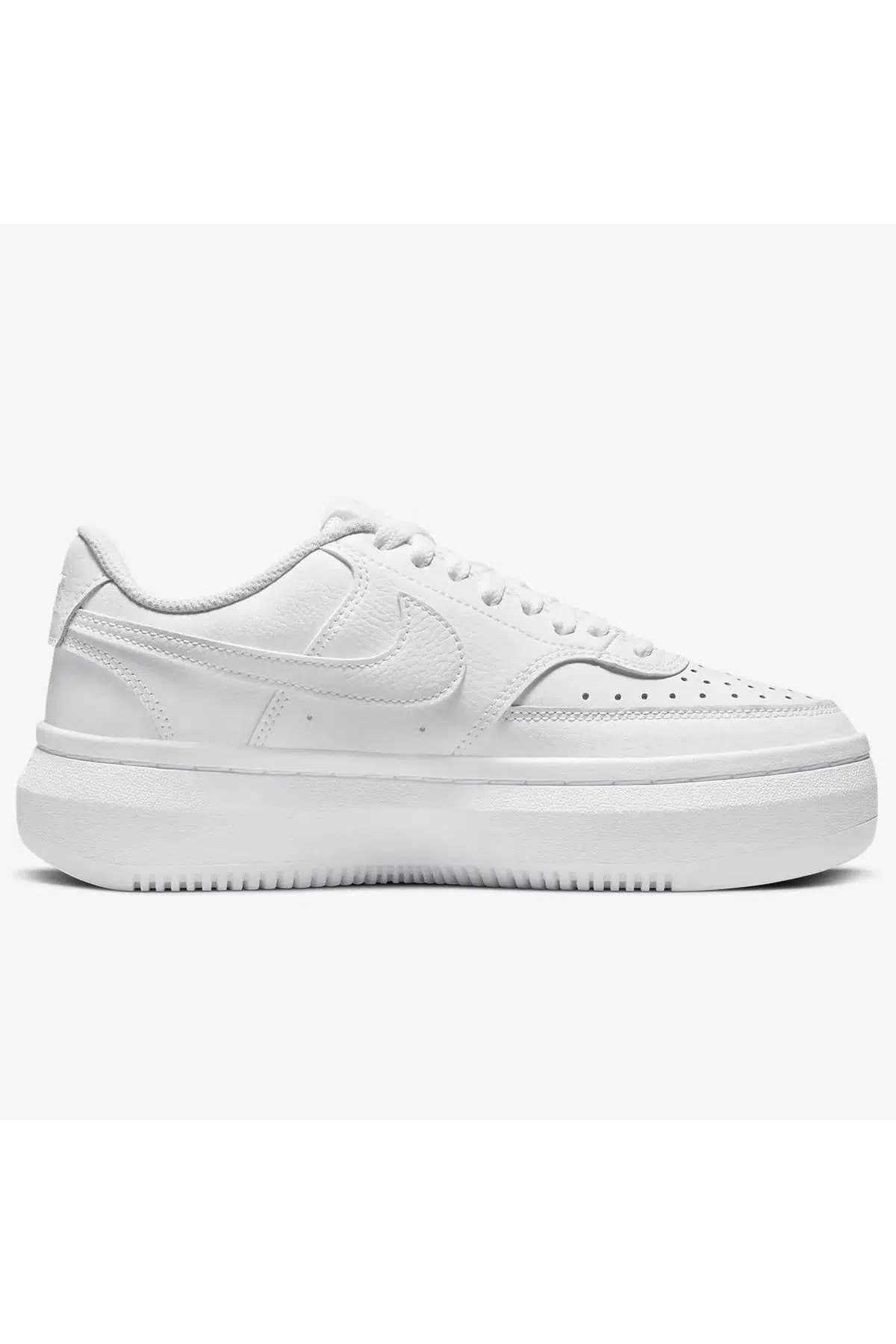 Nike Court Vision Alta Leather White Sneaker Hakiki Deri Kadın Günlük Spor Ayakkabı Beyaz