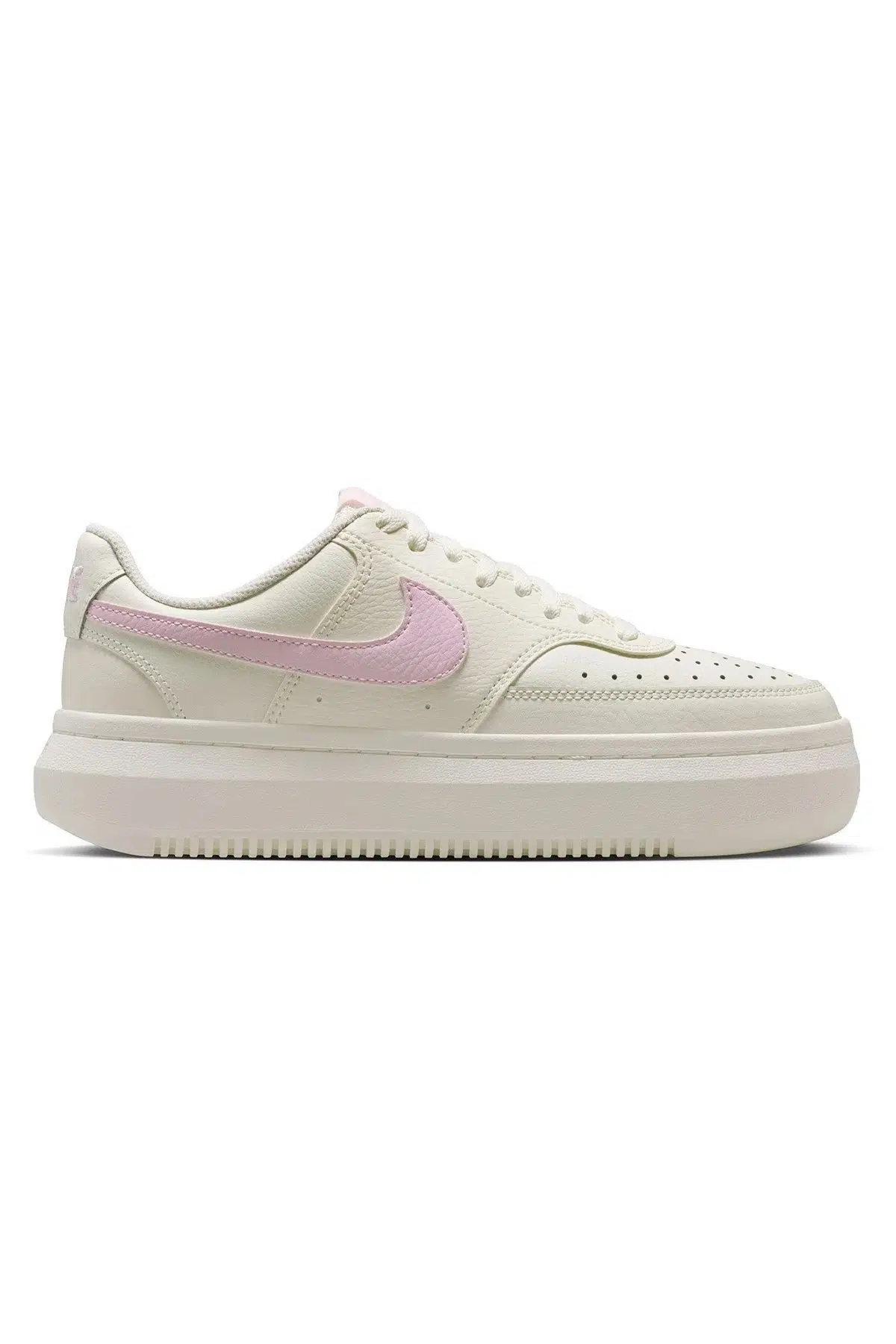 Nike Court Vision Alta Leather White Sneaker Hakiki Deri Kadın Günlük Spor Ayakkabı Beyaz Pembe