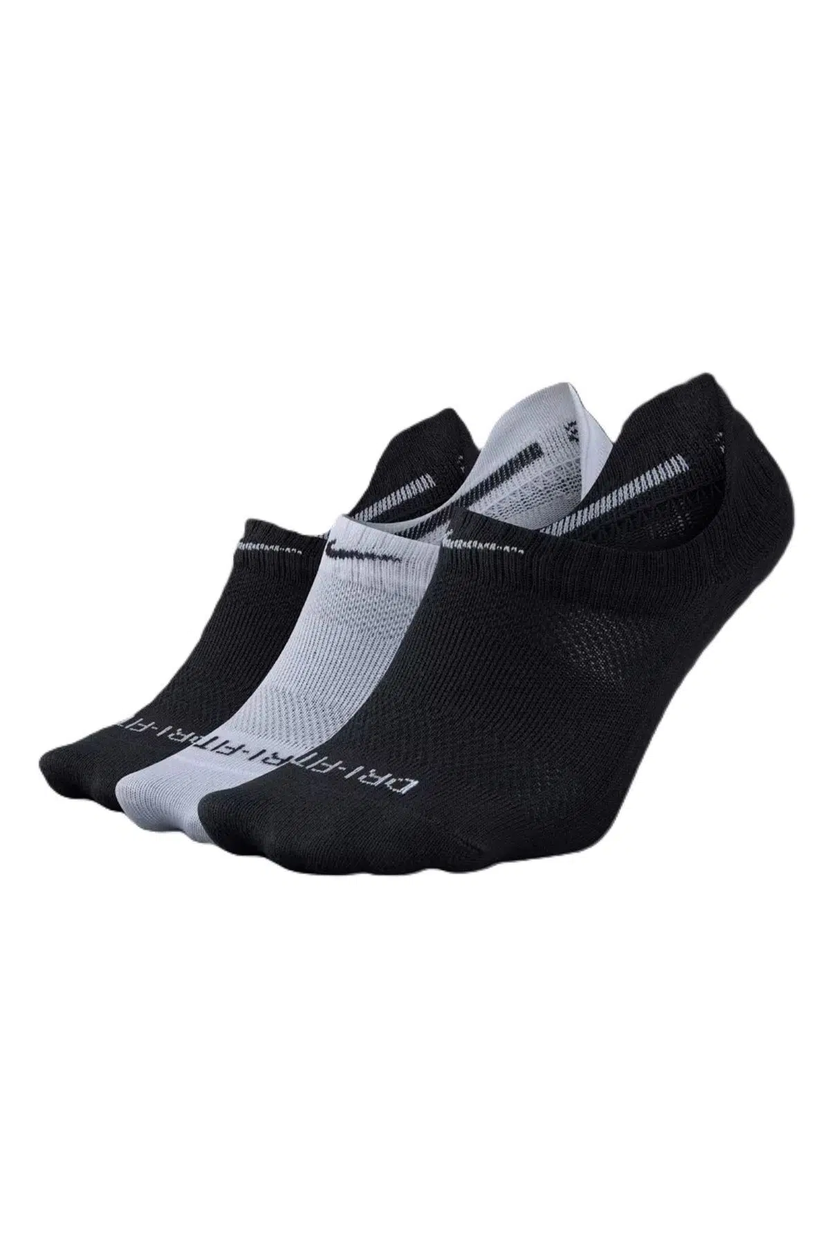 Nike Dri Fit Everyday Non Cushioned 3 Pack Spor Çorap 3 lü Siyah Beyaz