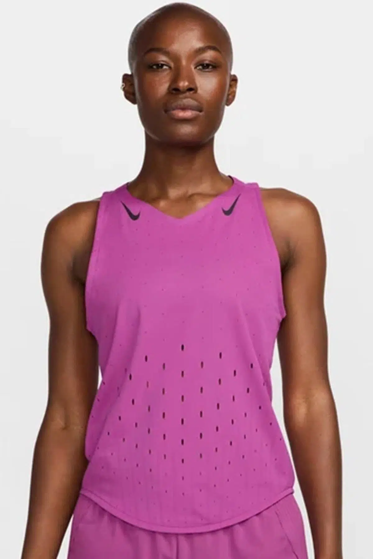 Nike Dri Fit AeroSwift Running ADV Singlet Tank Top Purple Lazer Kesim Koşu Atleti Mor FN2504-518 FS