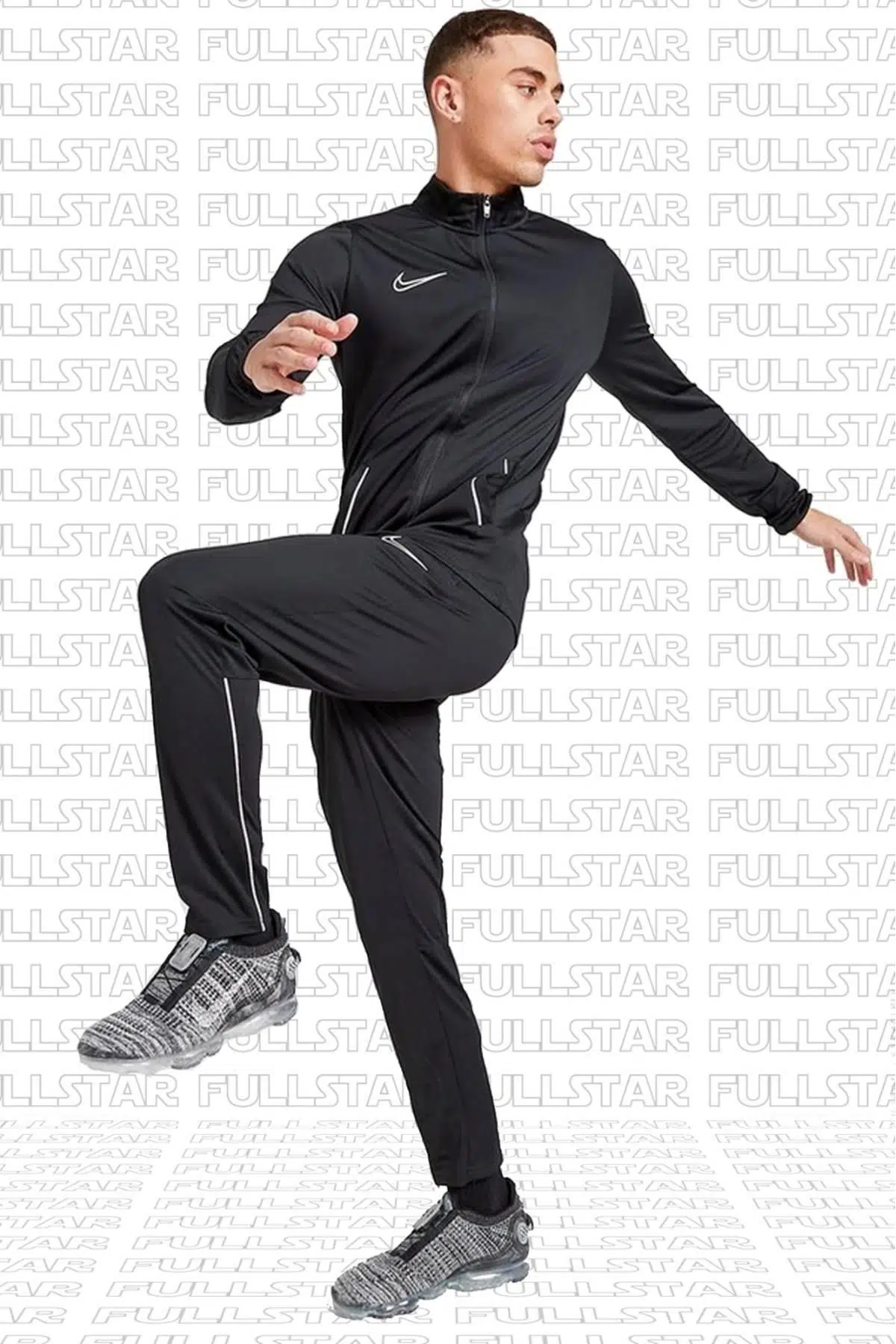 Nike Academy Football Knit Track Suit Black ince Fit Eşofman Takımı Siyah
