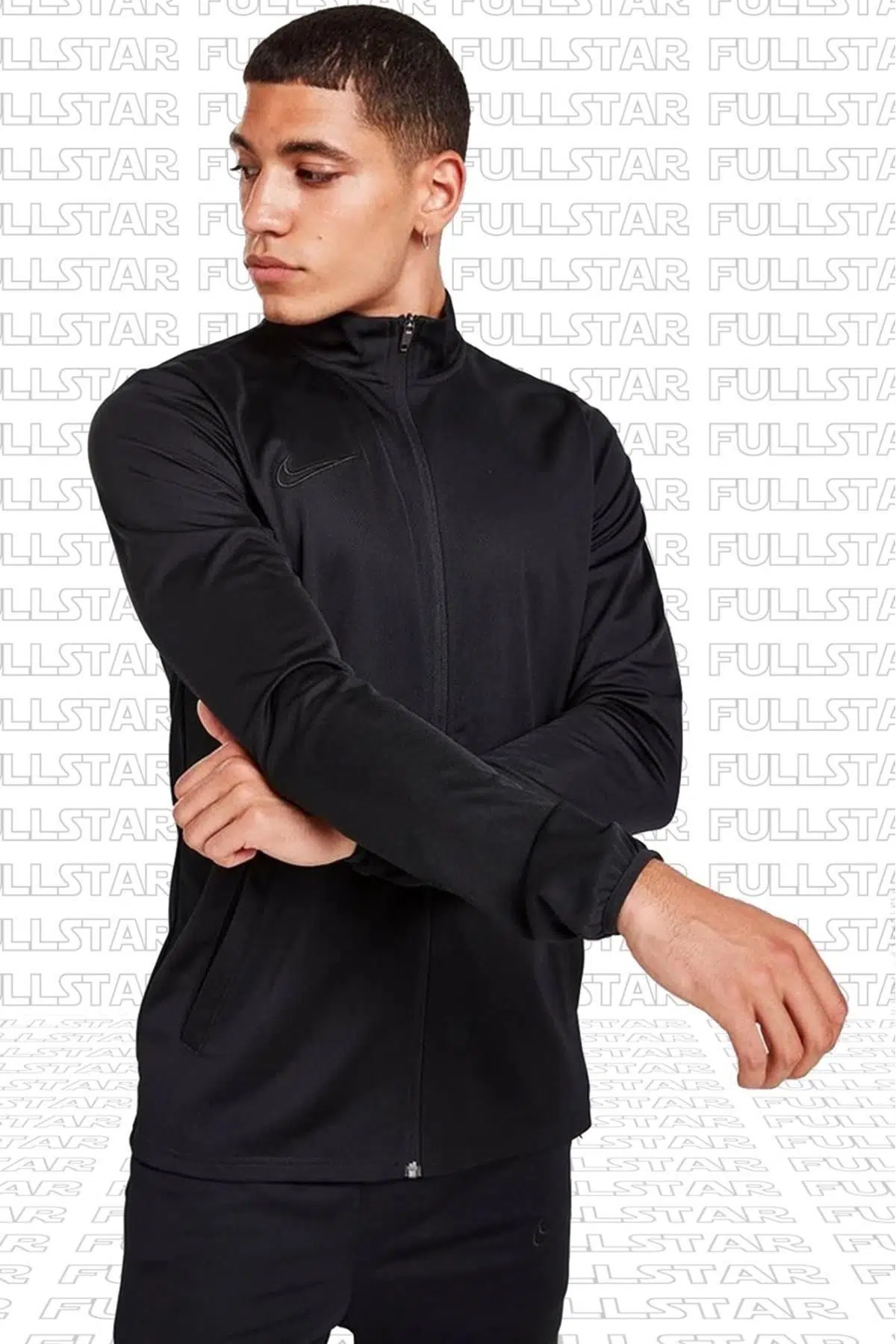 Nike Academy Football Knit Track Suit Black ince Fit Eşofman Takımı Siyah