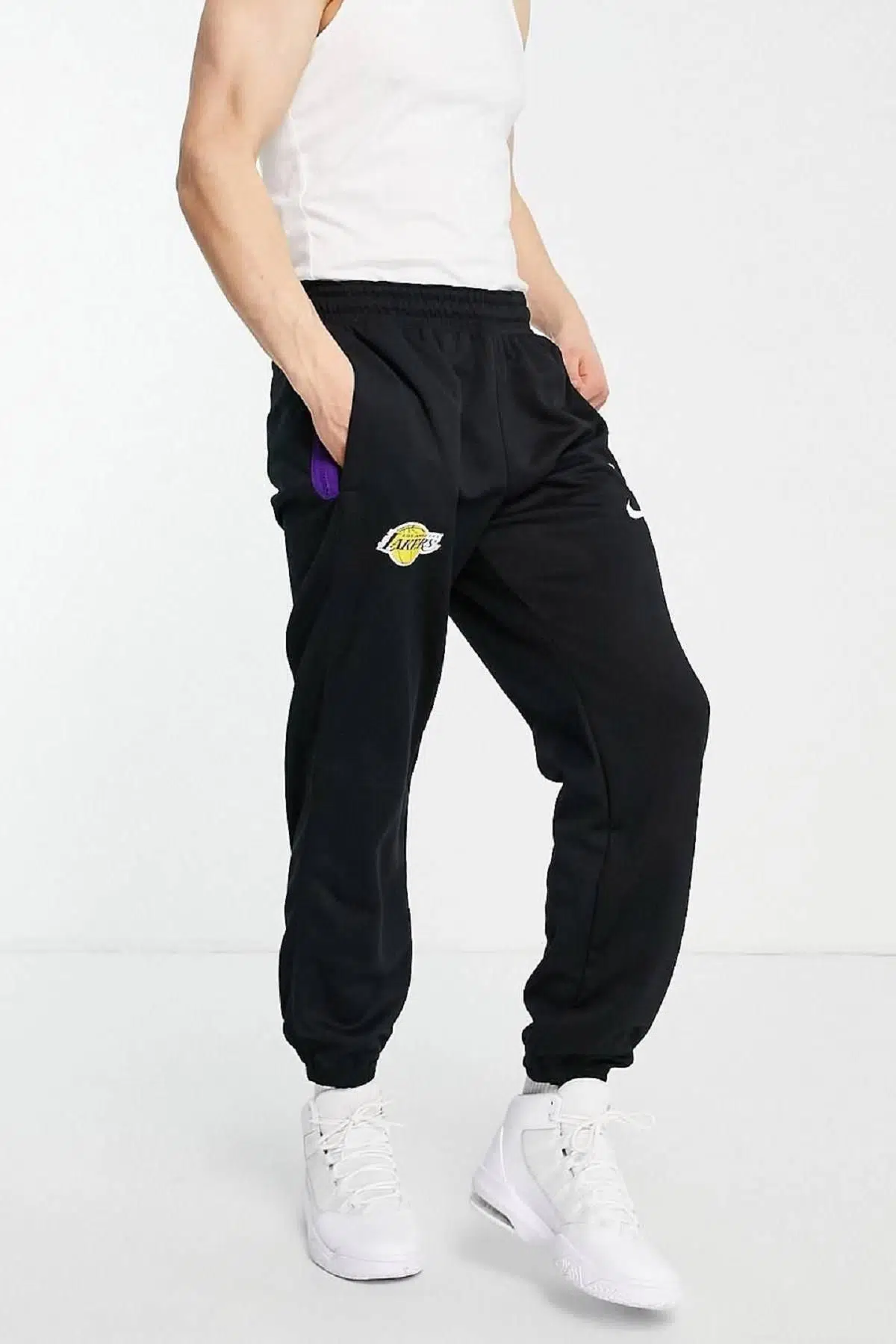 Nike Dry Joggers NBA L.A. Lakers Siyah Eşofman Altı 