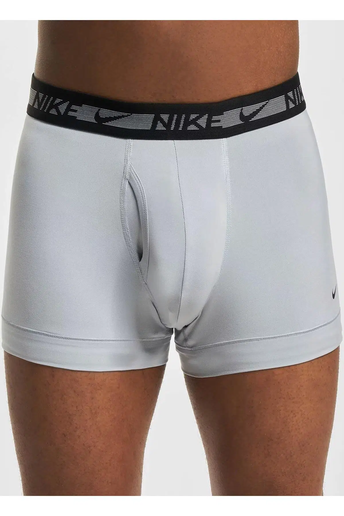 Nike Dri Fit Ultra Stretch 3 Pack Micro 3 lü Paket Kısa Boxer Siyah-Füme-Gri