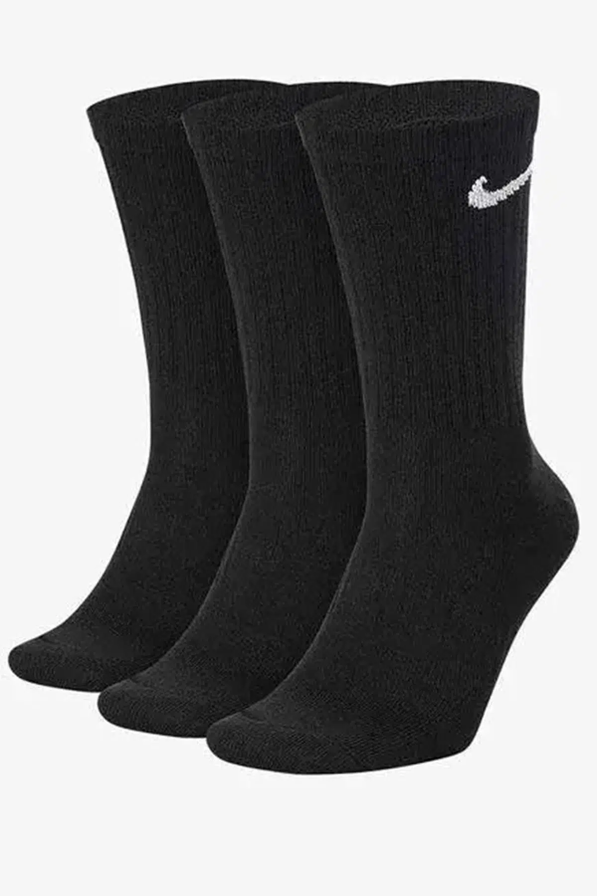 Nike Dri Fit Everyday 3 Pack Black 3 lü Unisex Soket Çorap Siyah