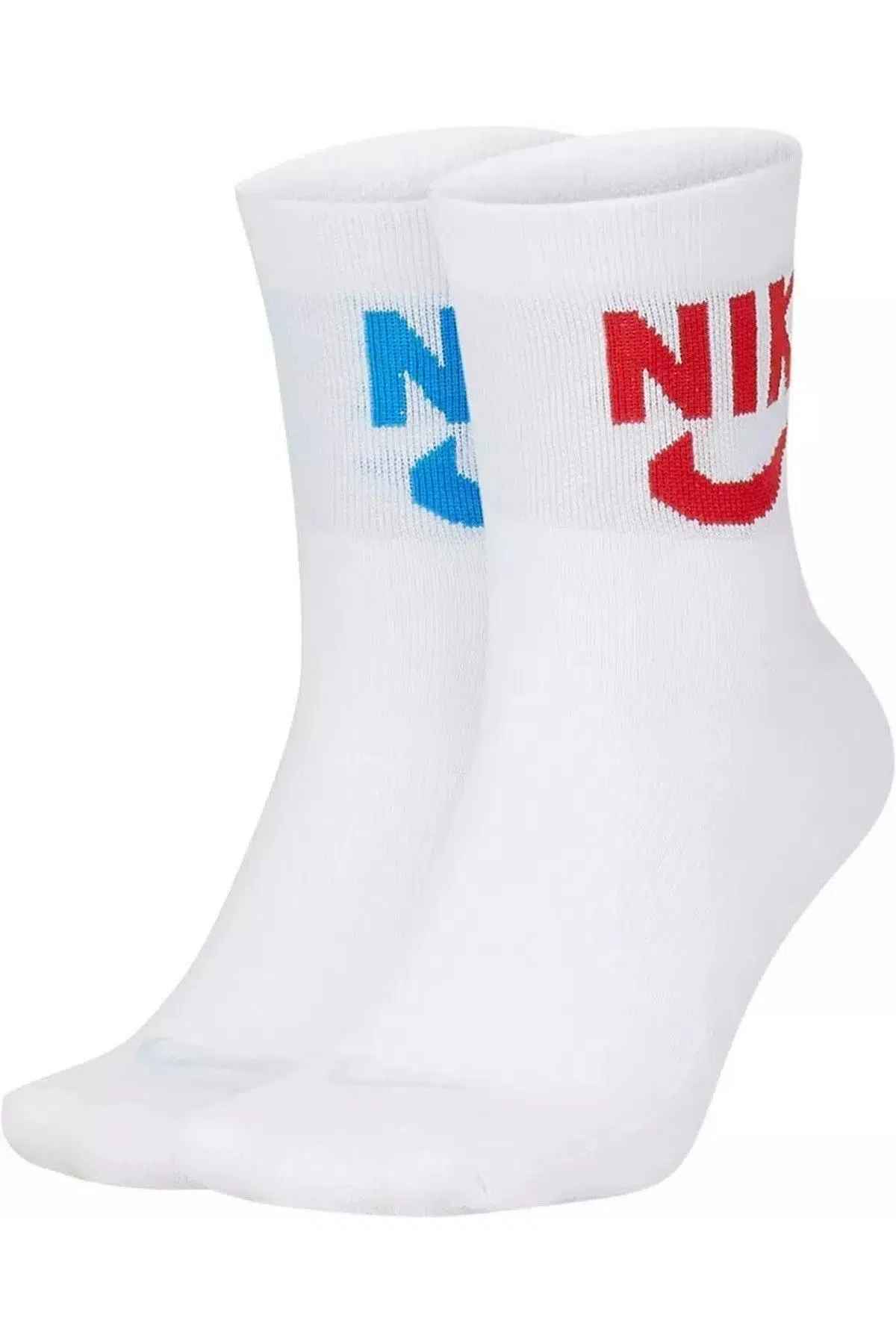 Nike Dri Fit Heritage Ankle Unisex Sock Çorap 2 li Beyaz 