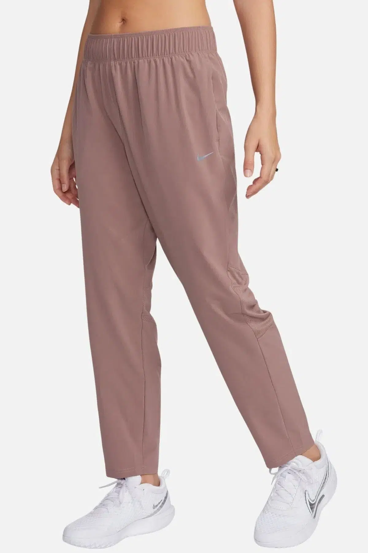 Nike Dri Fit Fast Mid Rise 7/8 Length Running Pant Kadın Reflektörlü Koşu Antrenman Eşofman Altı Açık Kahve