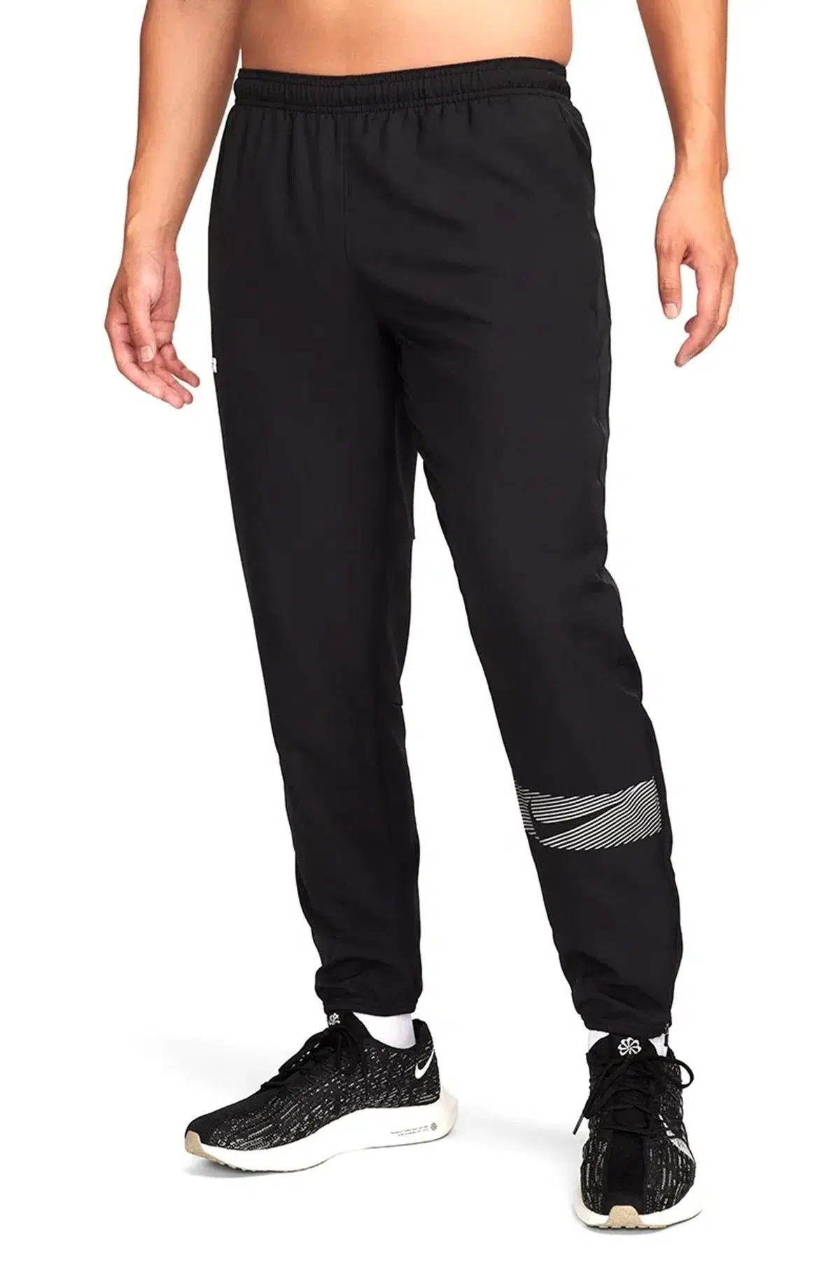 Nike Dri Fit Flash Challenger Woven Pant Erkek Dokuma Reflektörlü Eşofman Altı Siyah