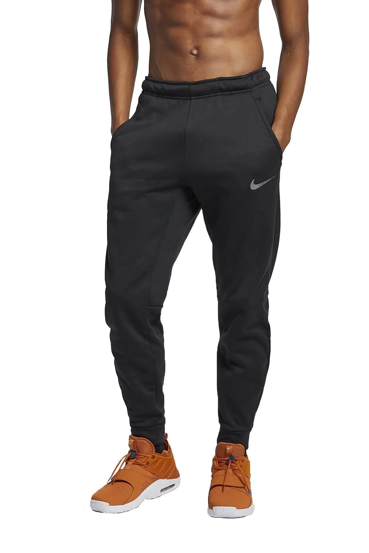 Nike Trainning Therma Fit Fleece Tapared Running Jogger Pant Erkak Konik Polar Eşofman Altı Siyah
