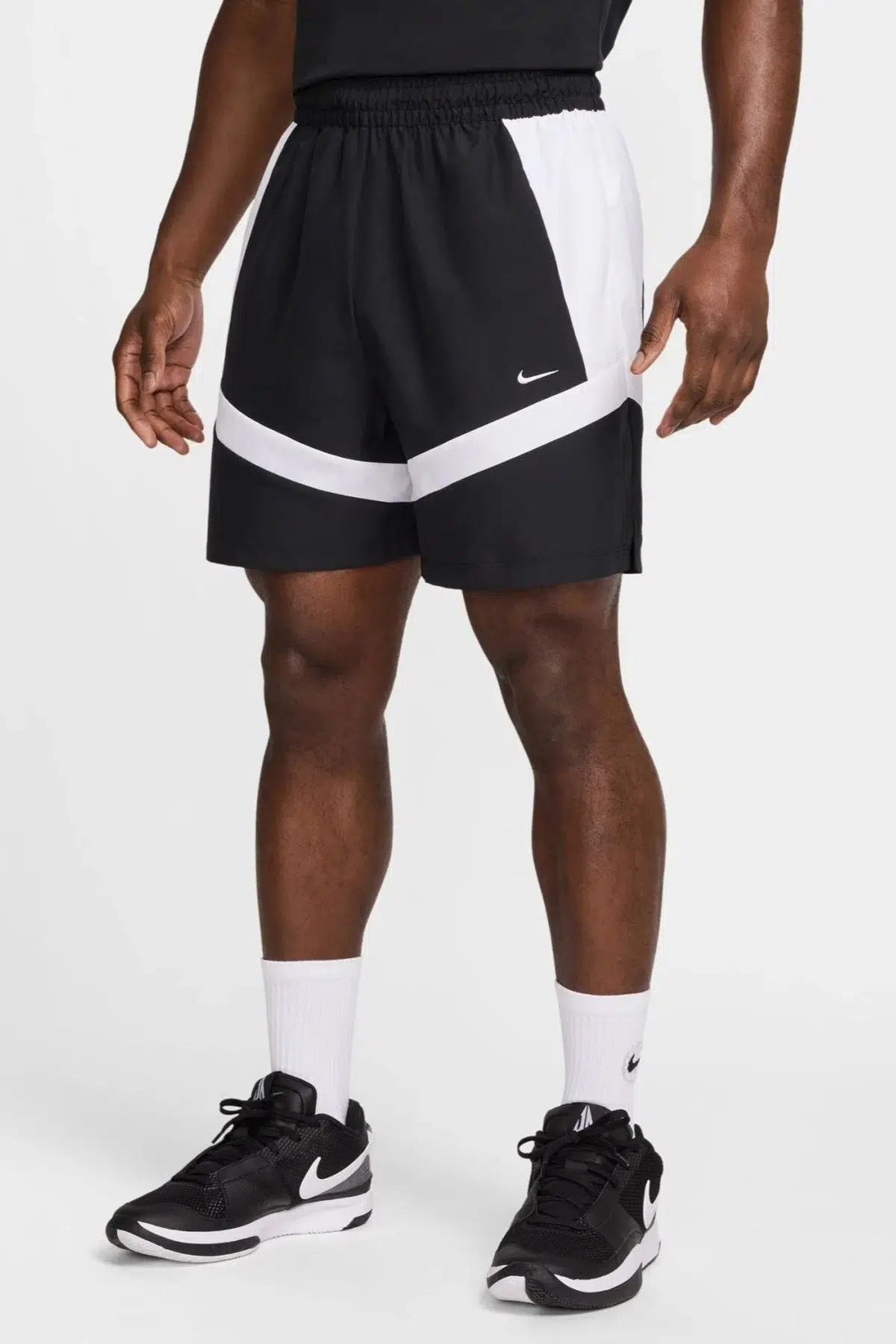 Nike Dri Fit Icon Mens Black Basketball Shorts 20cm Erkek Siyah Basketbol Şortu 