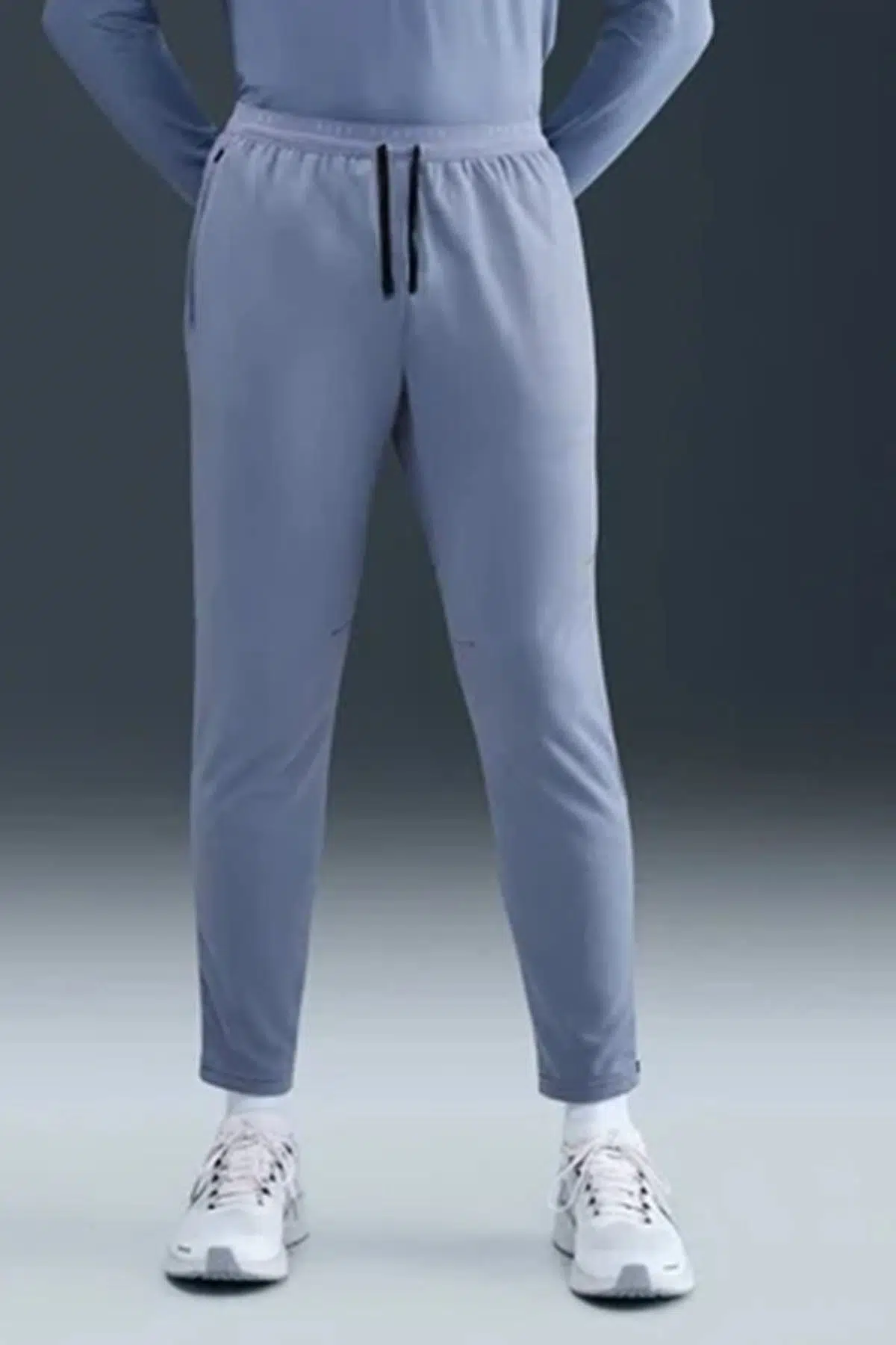 Nike Dri Fit Knit Running Trousers Pant.Erkek Antreman Koşu Eşofman Altı Mavi