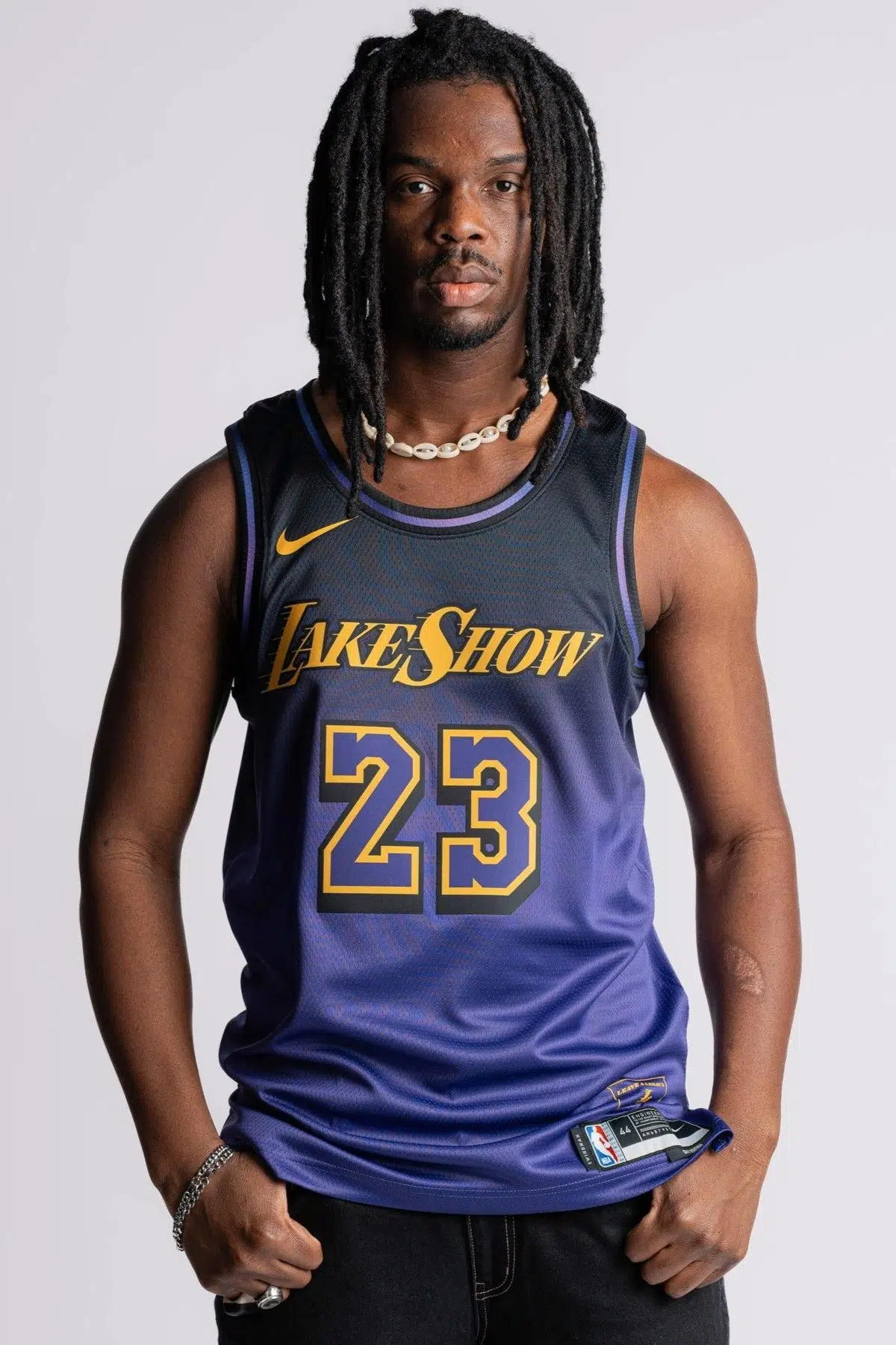 Nike Dri Fit Los Angeles Lakers 2024/25 City Edition Basketball Jersey Lebron James Basketbol Forması Mor