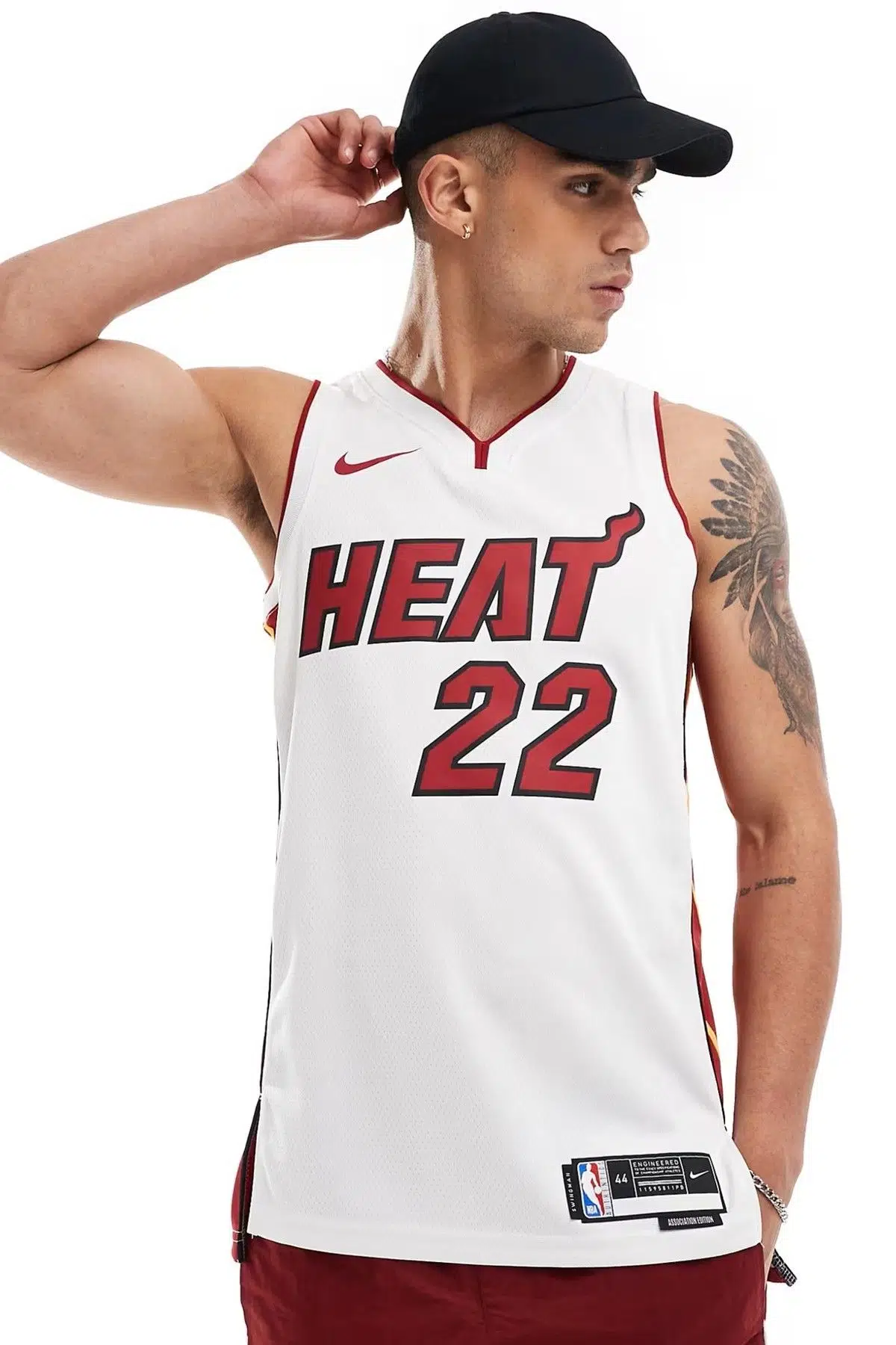 Nike Dri Fit Miami Heat Association Edition Mens Basketball Jersey Butler Basketbol Forması Beyaz