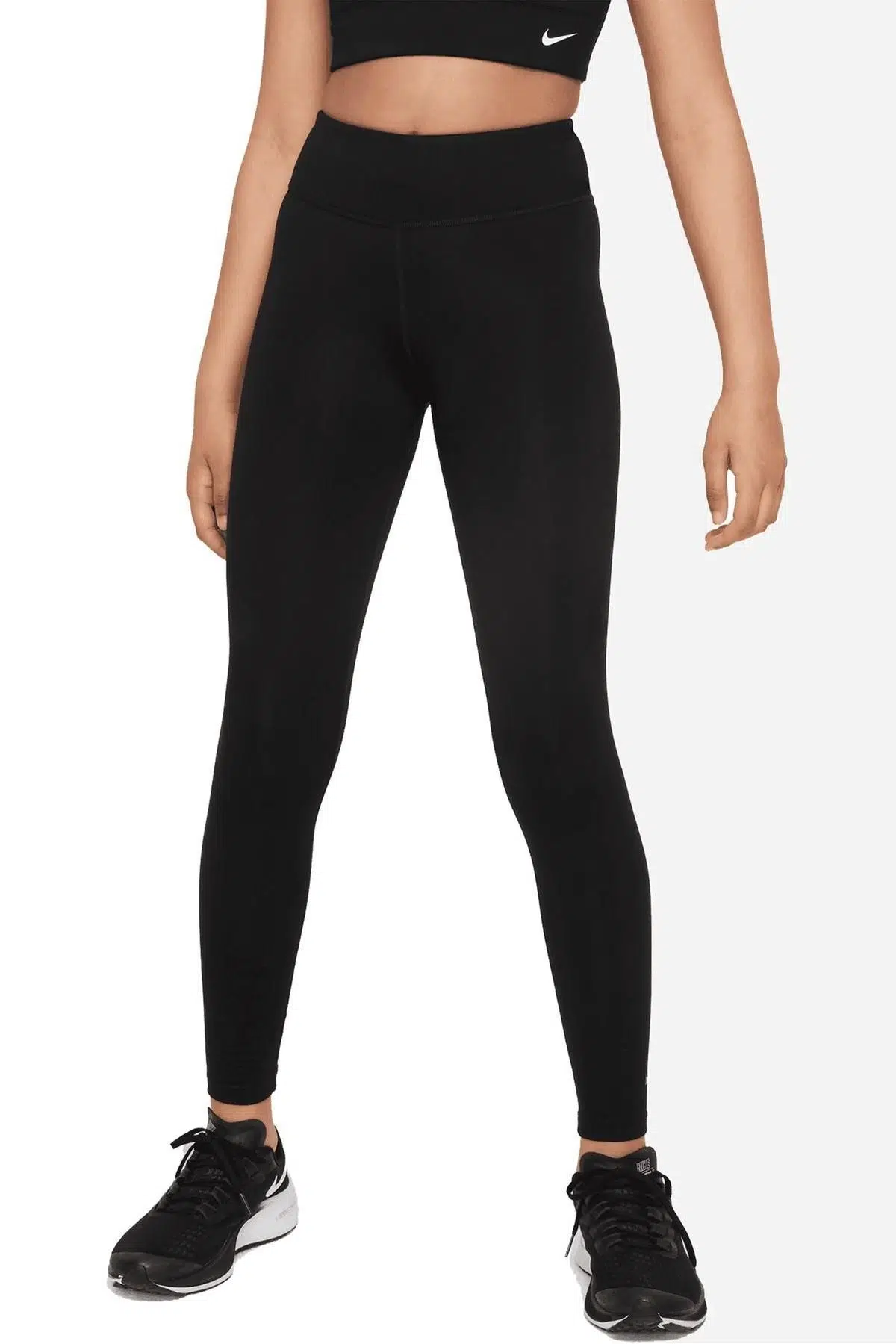Nike Girls Dri Fit One Lux Leggings Black Kız Çocuk Taytı Siyah