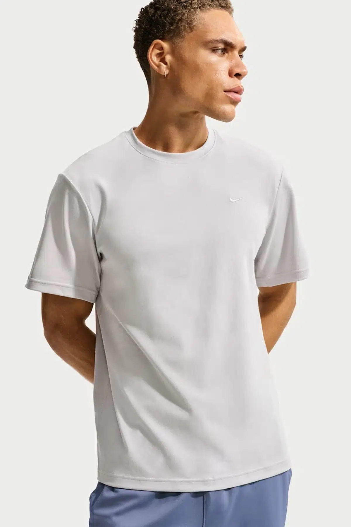 Nike Dri Fit Primary SS Mens Tee Erkek Antreman Tişört Gri