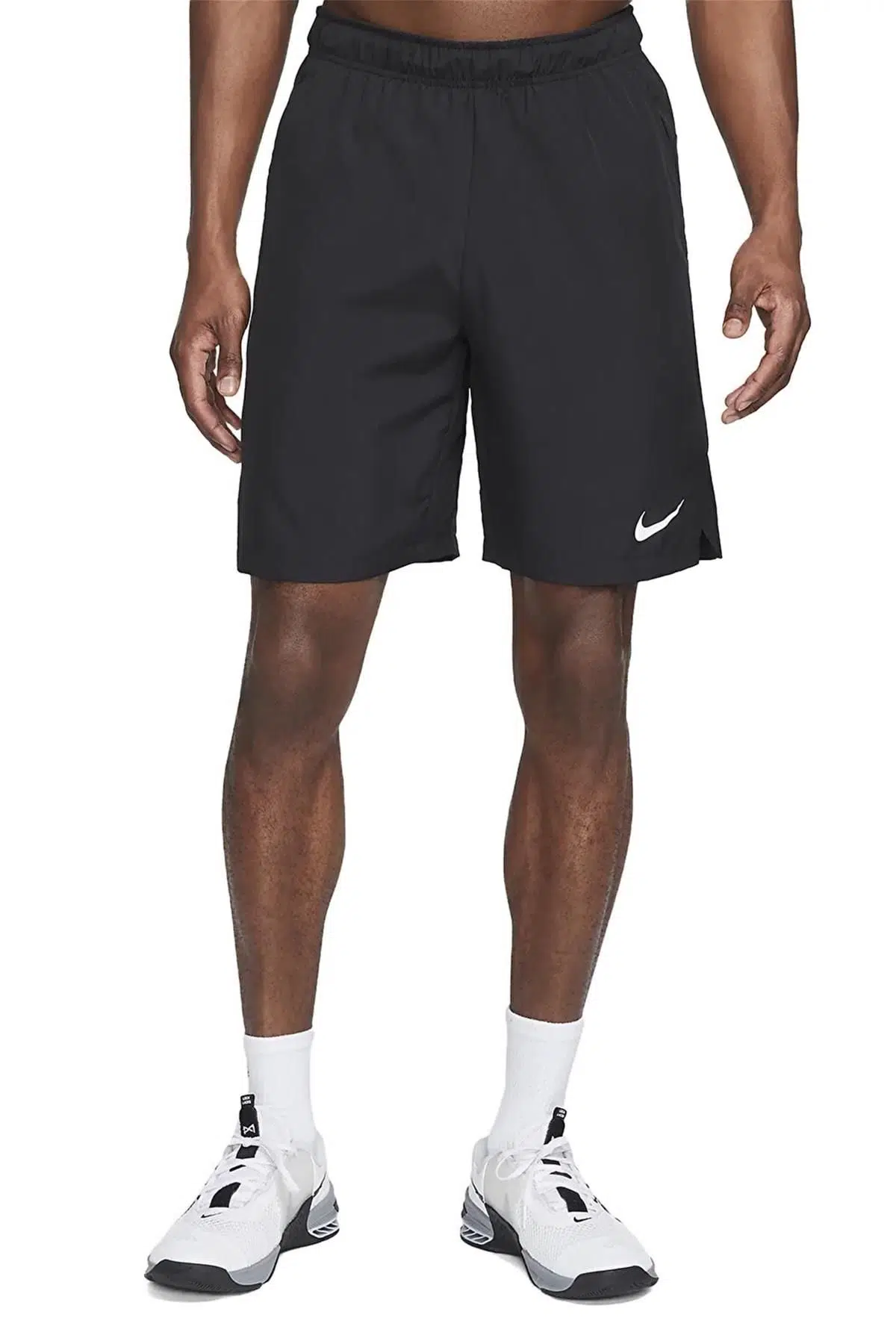 Nike Dri Fit 9 inch Running Training Shorts Black Uzun Erkek Koşu Antrenman Şortu Siyah