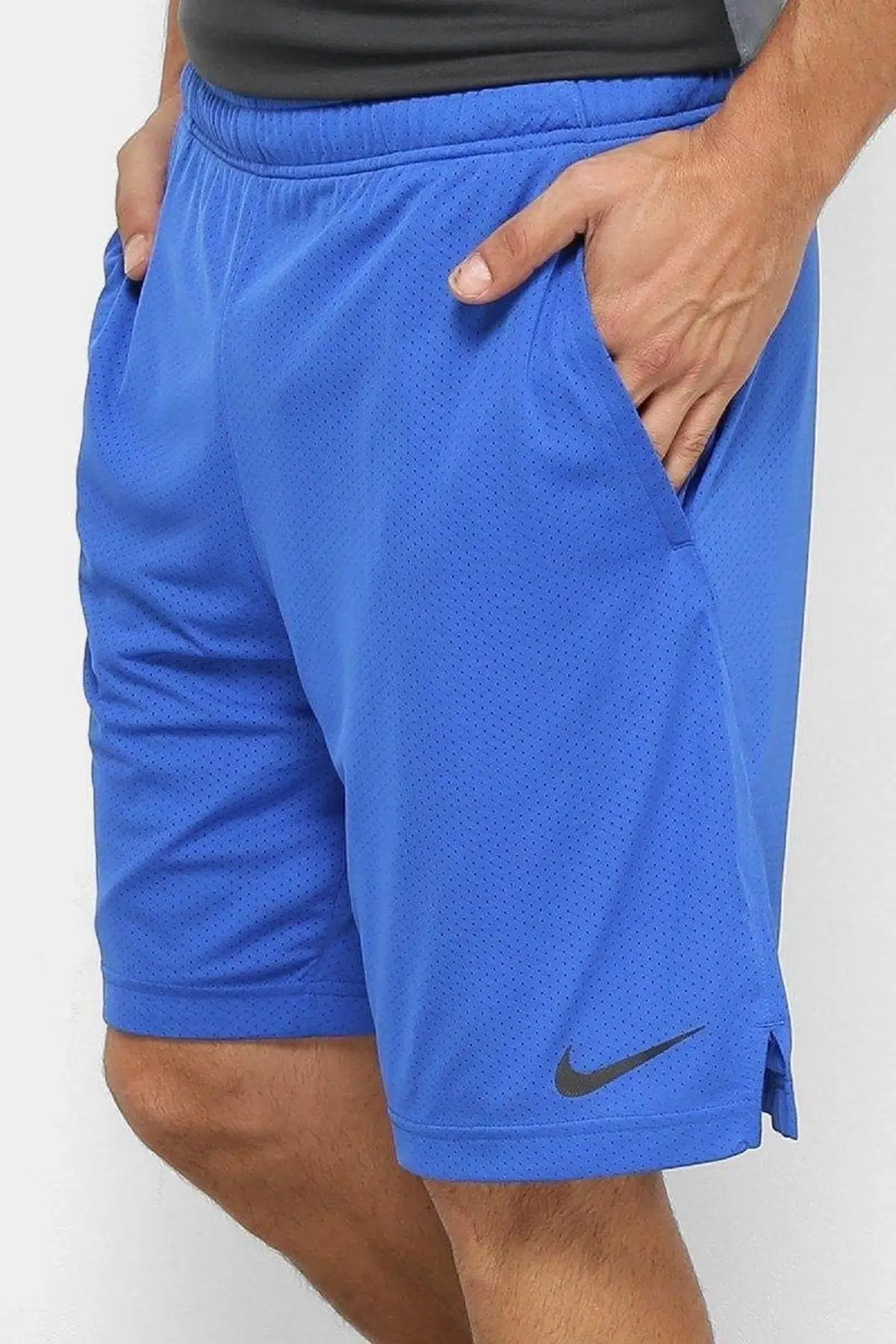 Nike Dri-FIT -Short 4.0 Uzun Antrenman Koşu Şortu Mavi