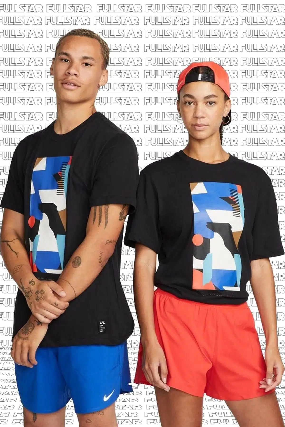 Nike Dri Fit Short Sleeve Tee Hola Lou Özel Koleksiyon Unisex ince Siyah Tişört