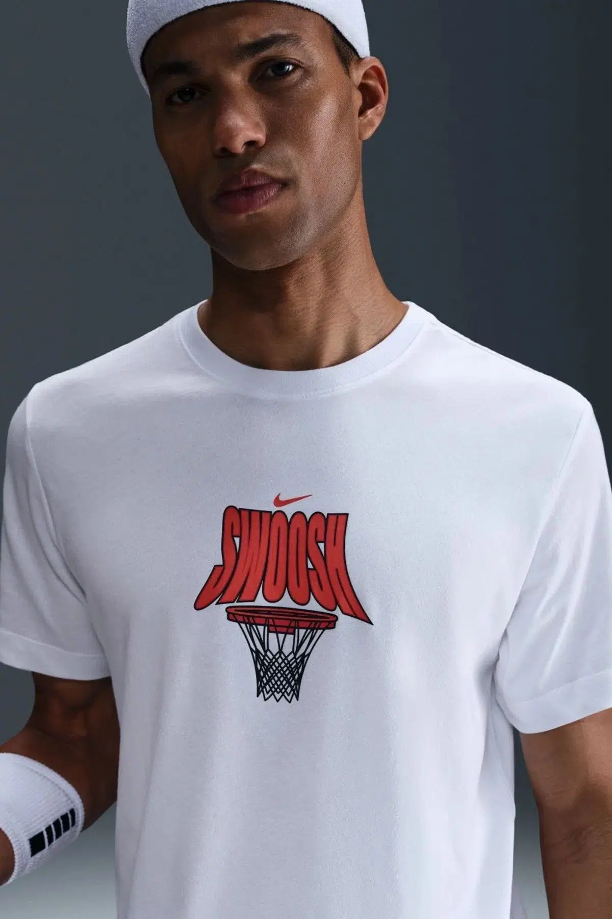 Nike Dri-FIT Tee OC 3 Graphic White Tshirt Erkek Grafik Baskılı Tişört Beyaz