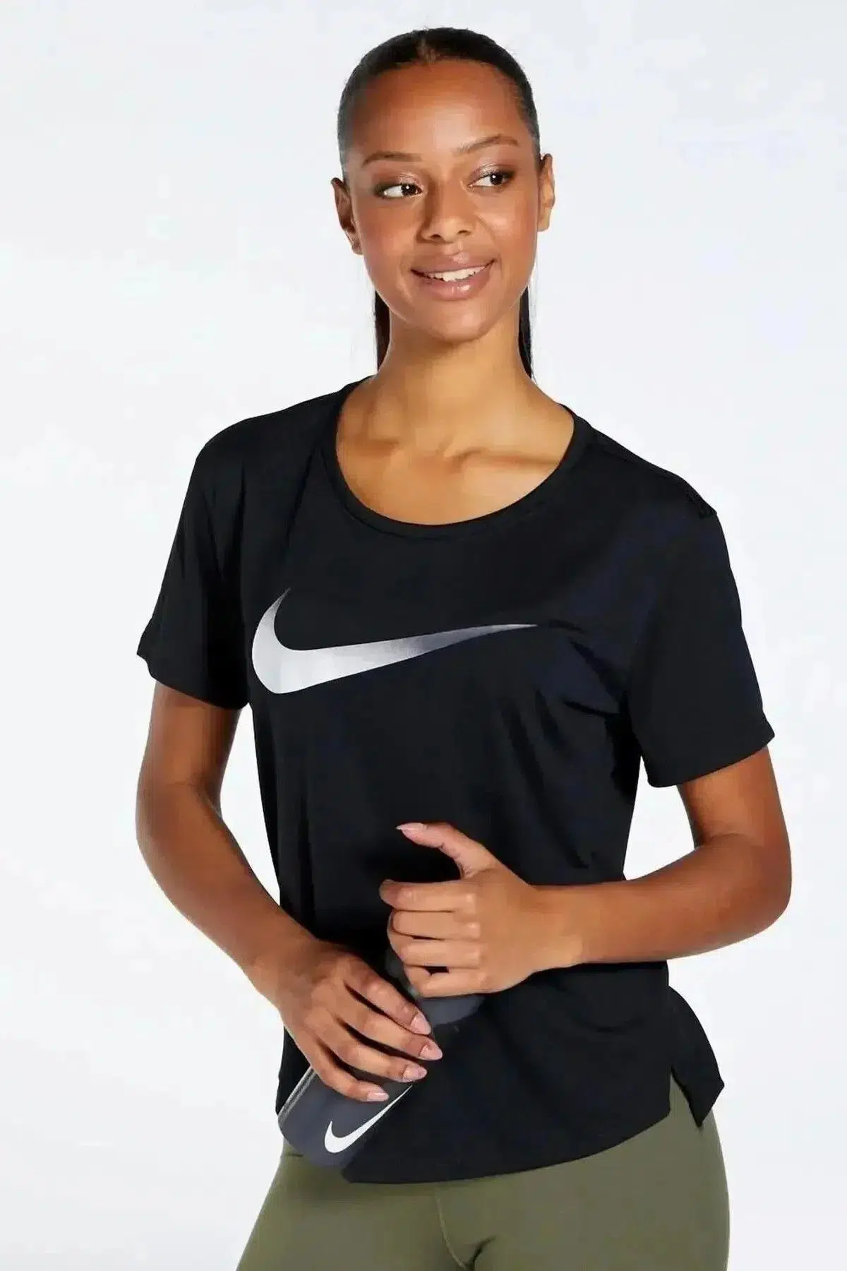 Nike Dri Fit Tee Training Running Tee Sırt Hava Panelli Koşu Spor Antrenman Tişörtü Siyah