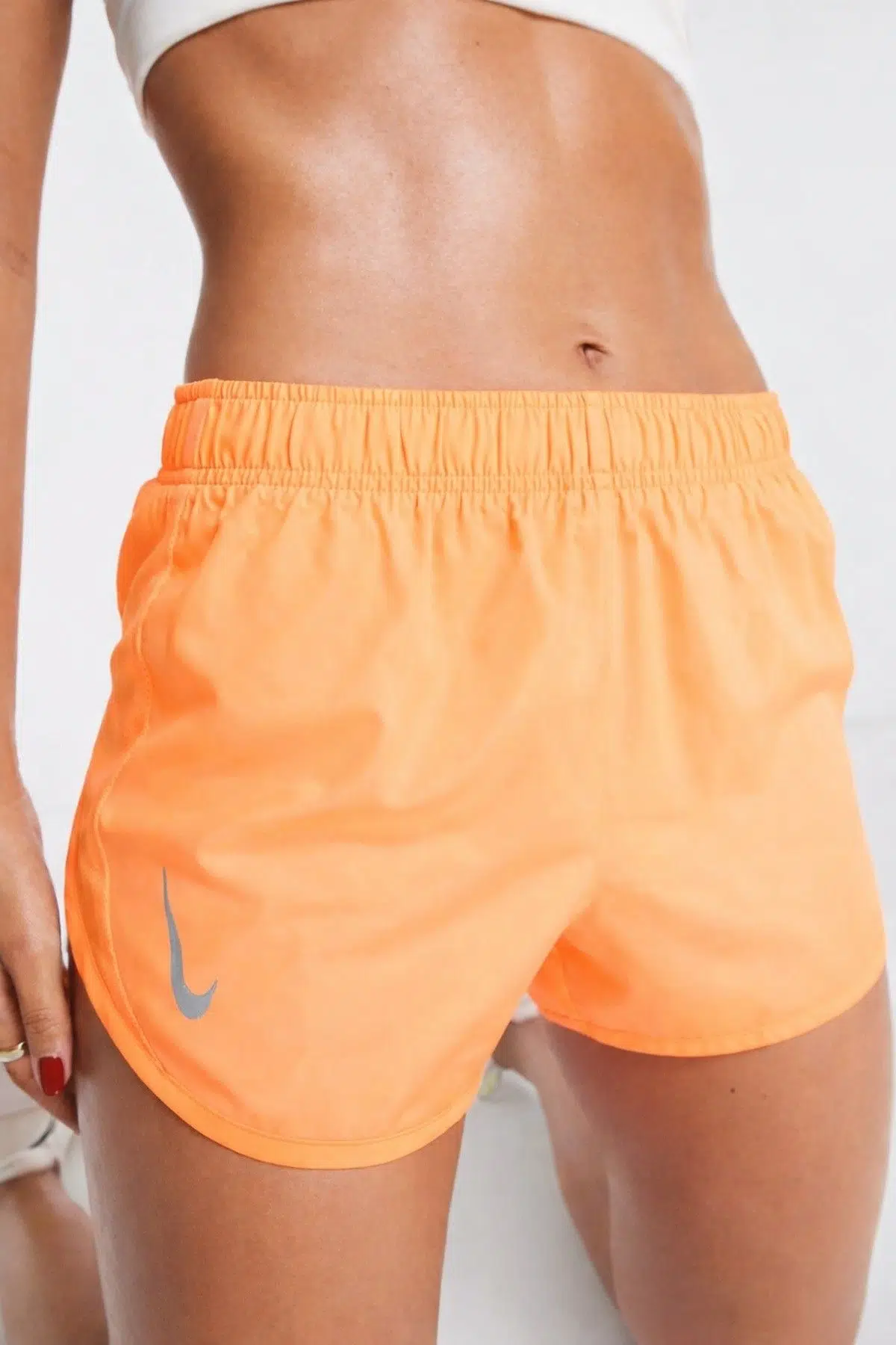 Nike Running Race Day Tempo Dri Fit Shorts Kadın Slip Astarlı Koşu Şortu Turuncu